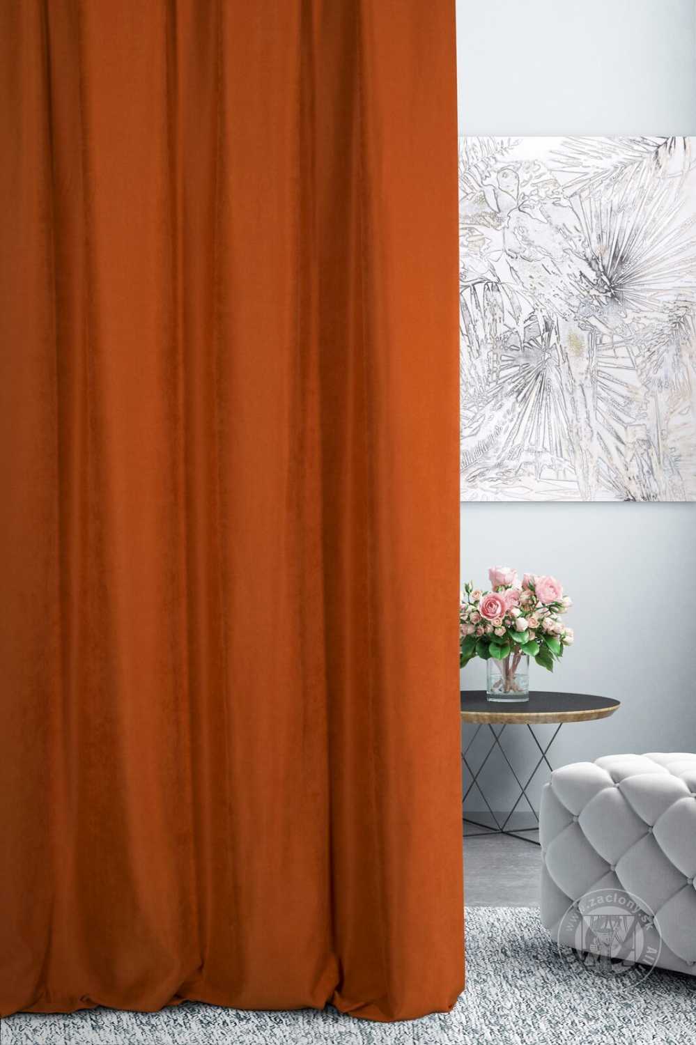 Záves 1403/300 tehlový