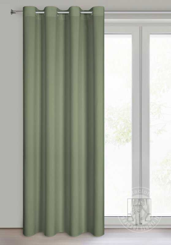 Záves RITA na krúžkoch olivový 140x250cm