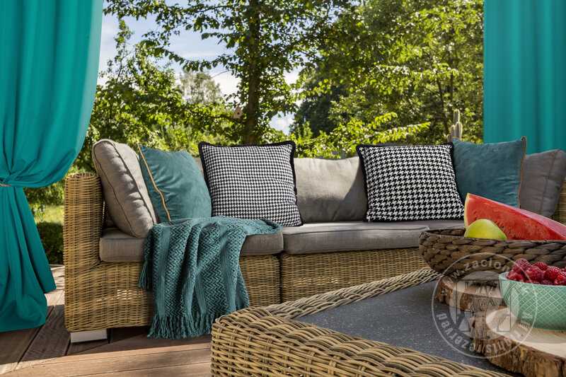 Záves RITA na krúžkoch tyrkysový 140x250cm