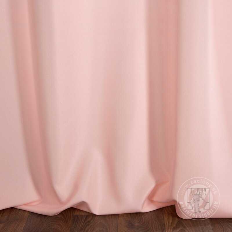 Záves RITA na krúžkoch púdrový 140x250cm