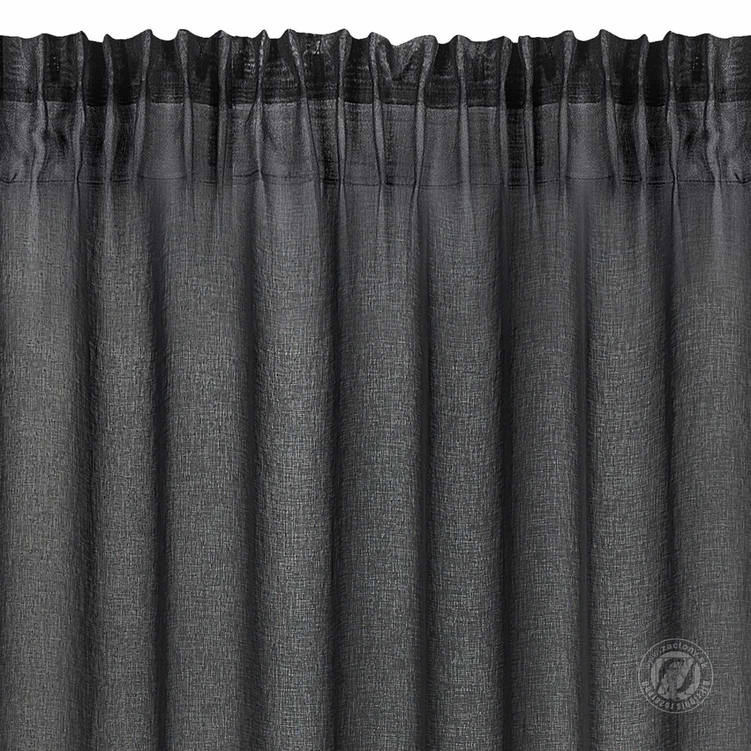 Záclona DOLLY na páske 140x250 cm čierna