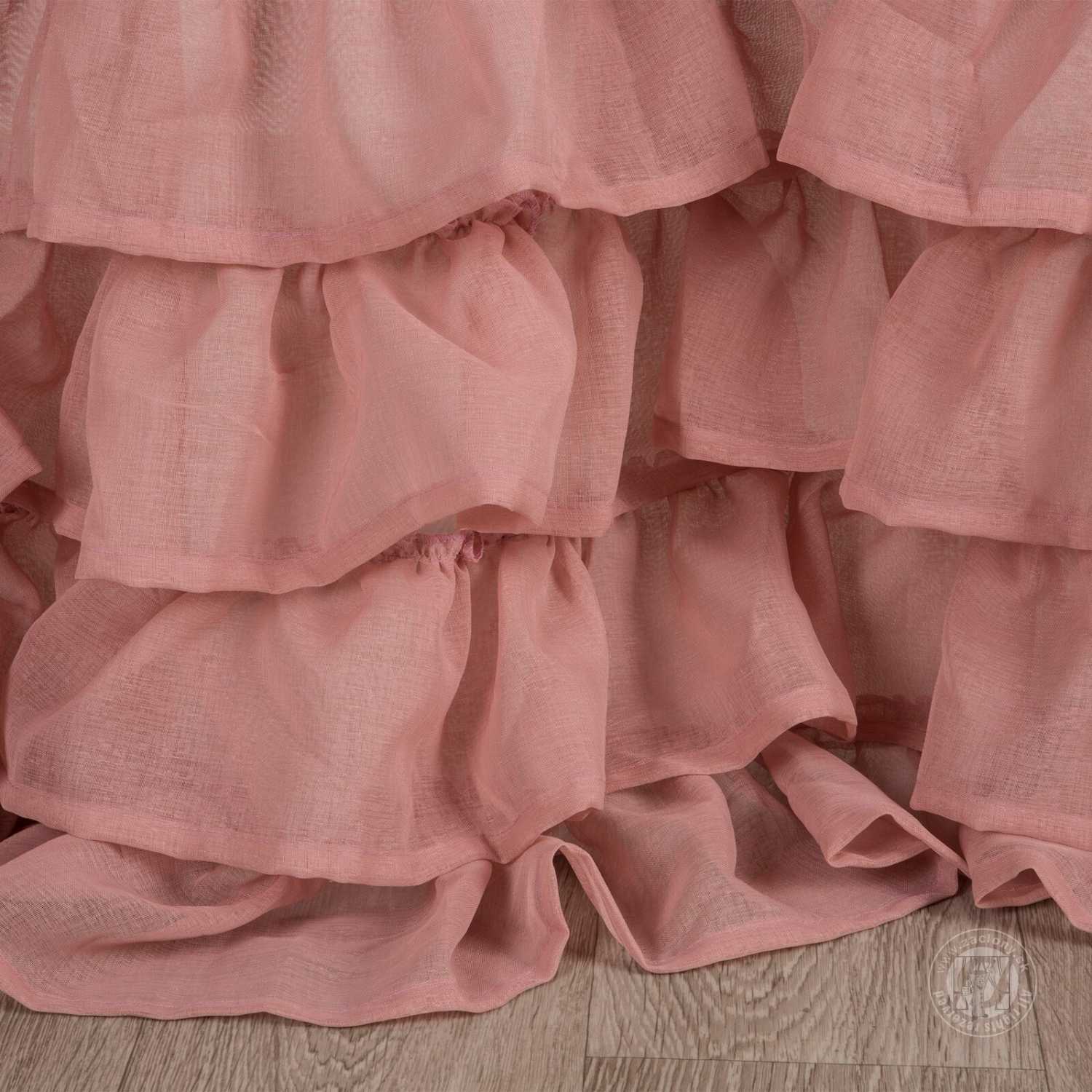 Záclona DOLLY na páske 140x250 cm ružová