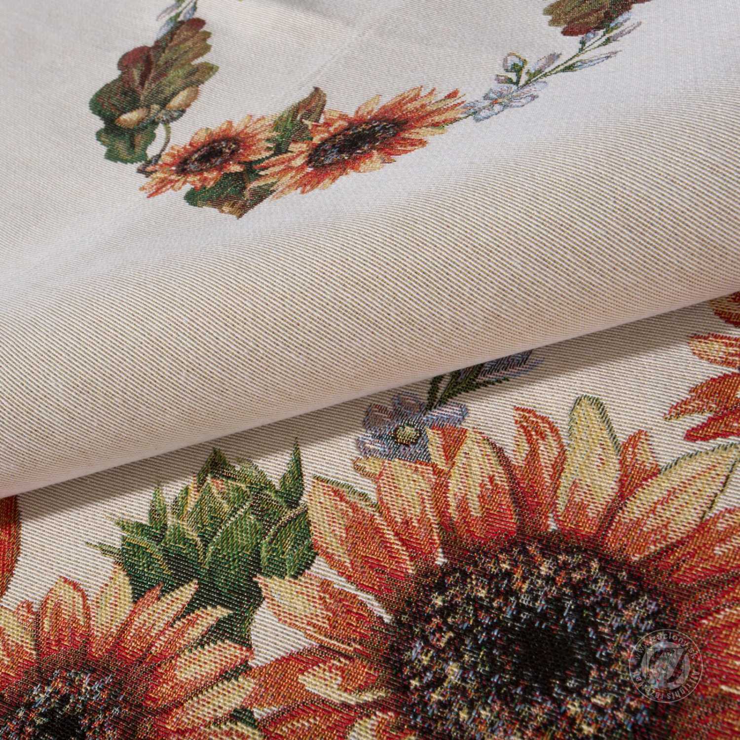 Gobelínový obrus 100x100cm s tekvicami a slnečnicami