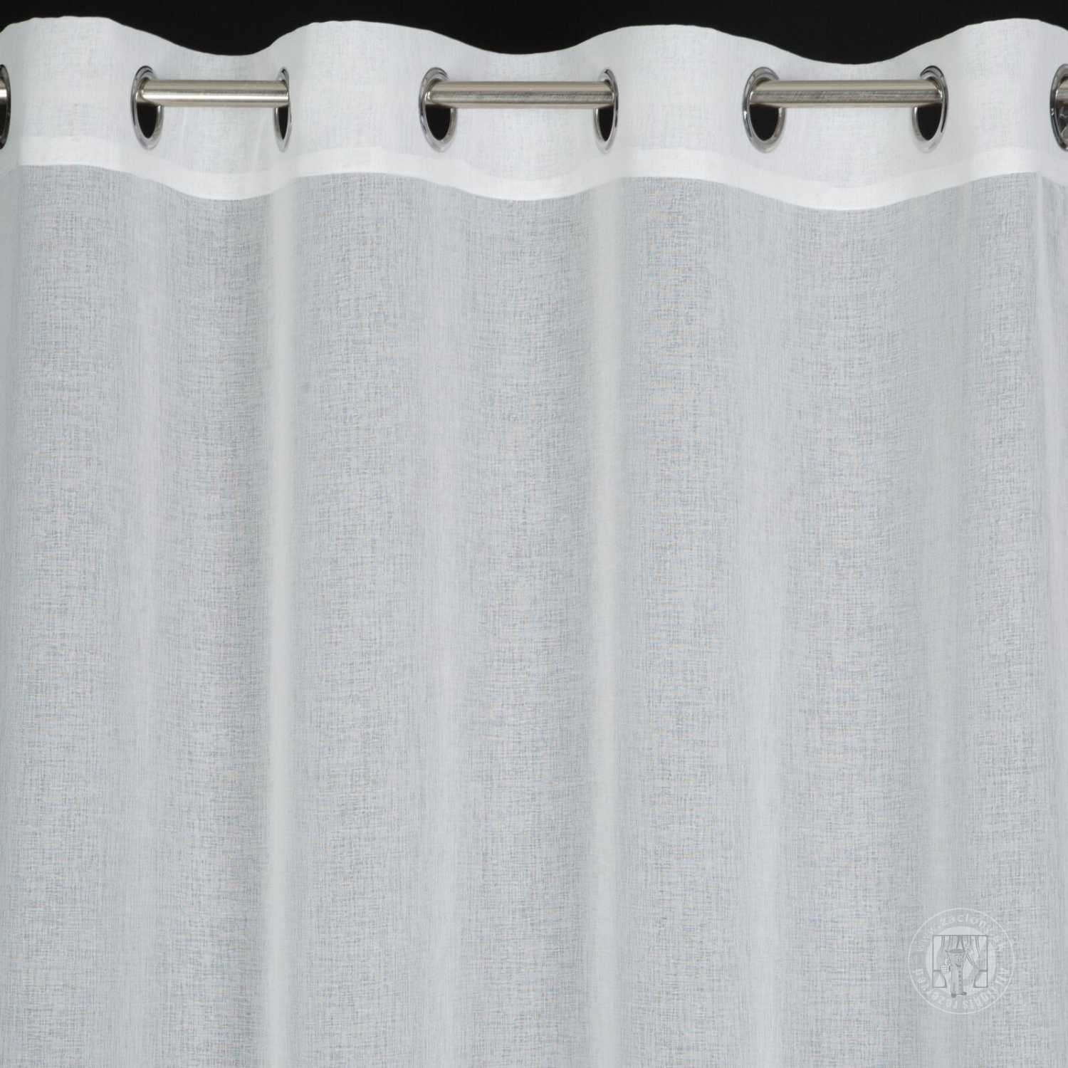 Záclona KIDS na krúžkoch 140x250cm biela so sloníkmi