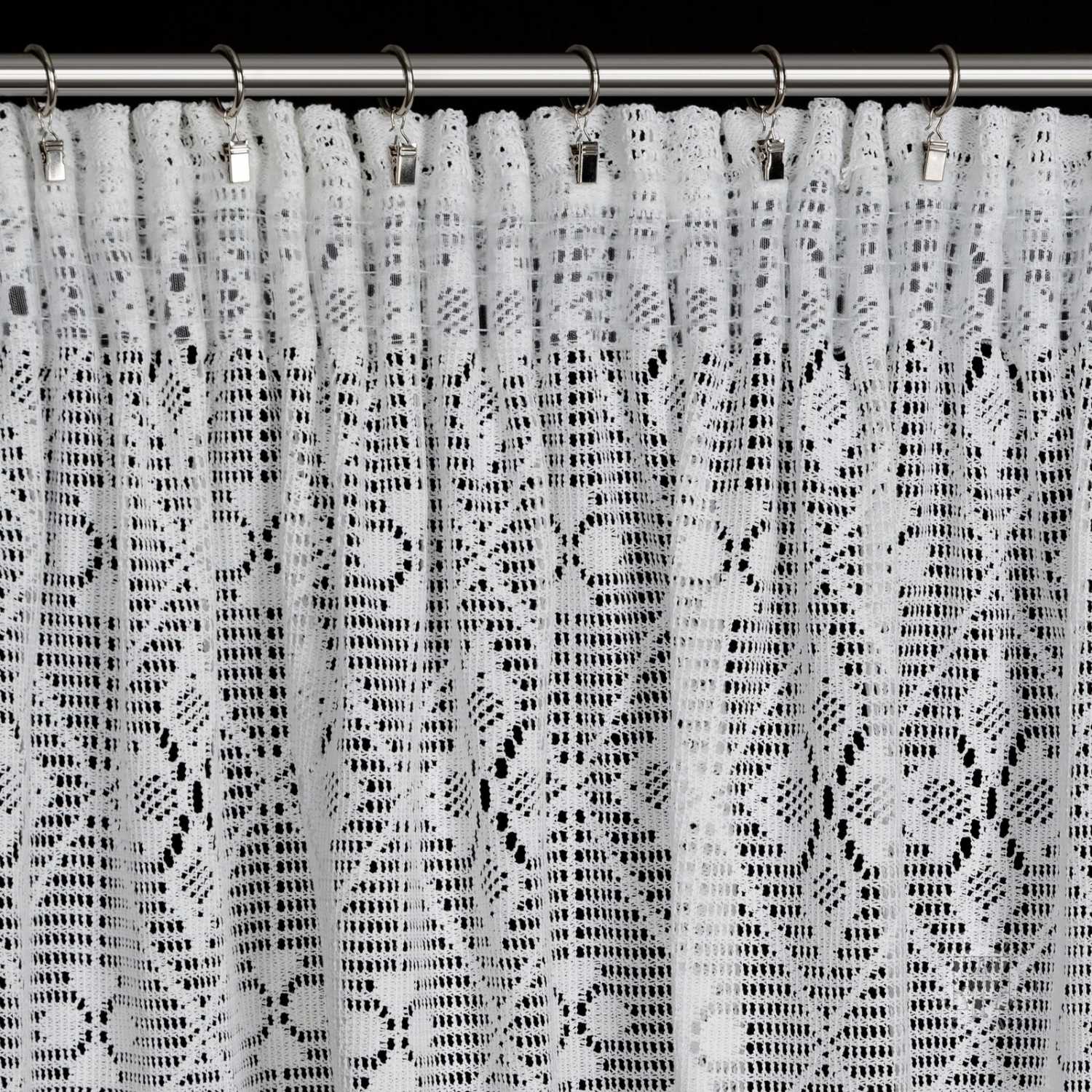 Záclona NELA na páske 140x270 cm biela