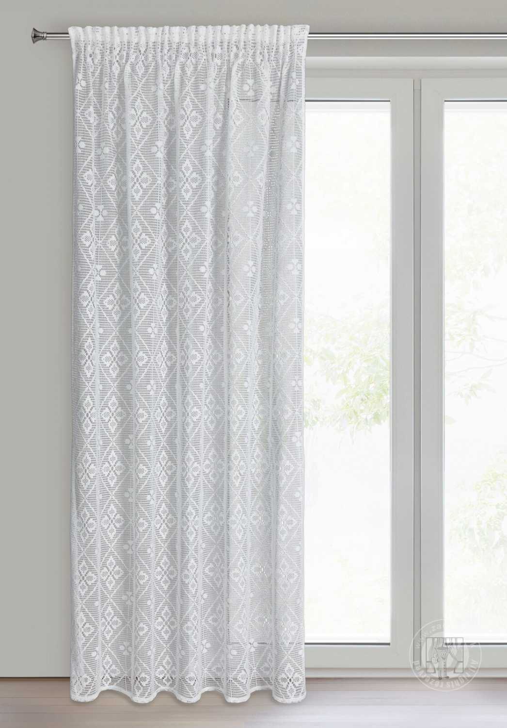 Záclona NELA na páske 140x270 cm biela