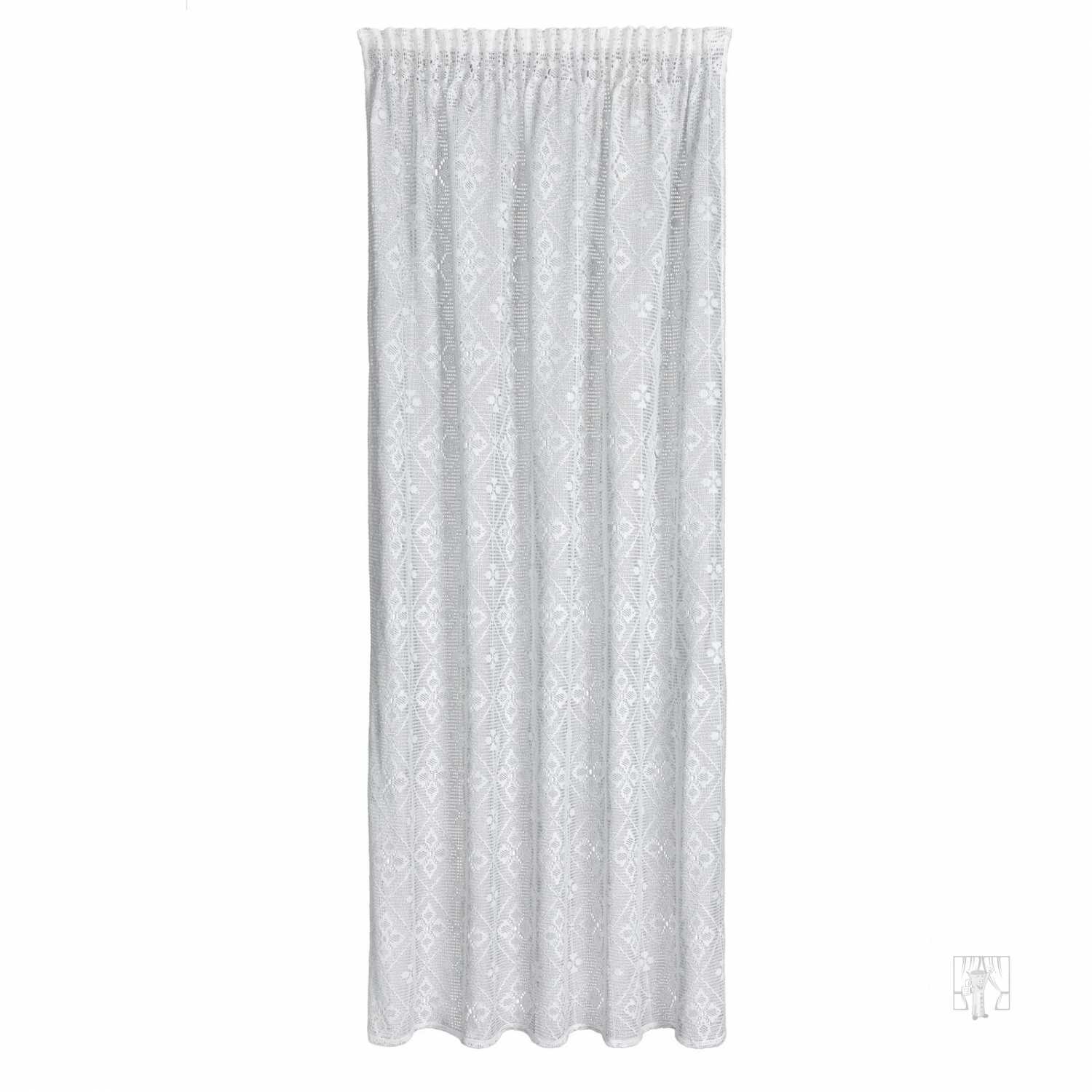 Záclona NELA na páske 140x270 cm biela