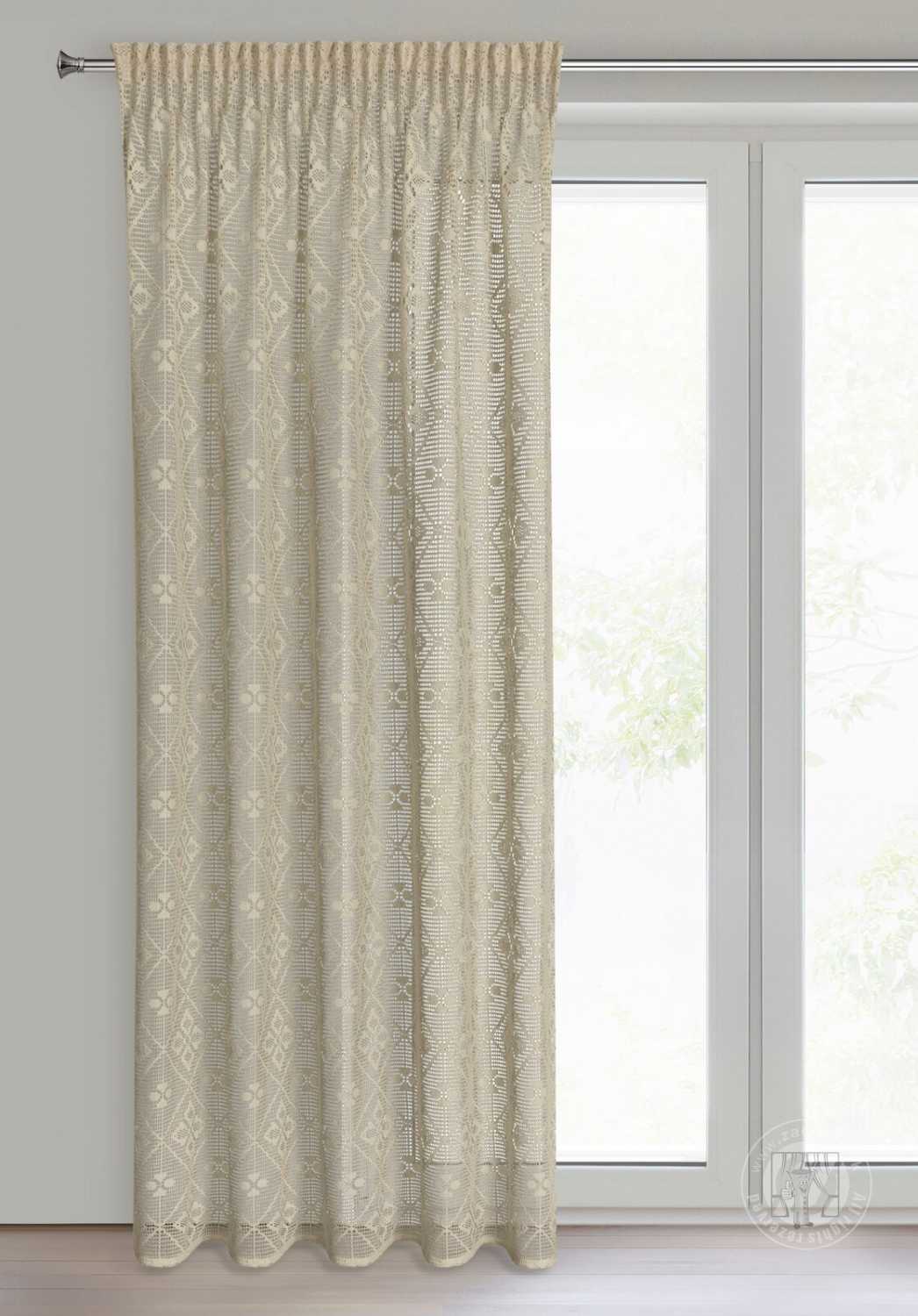 Záclona NELA na páske 140x270 cm béžová