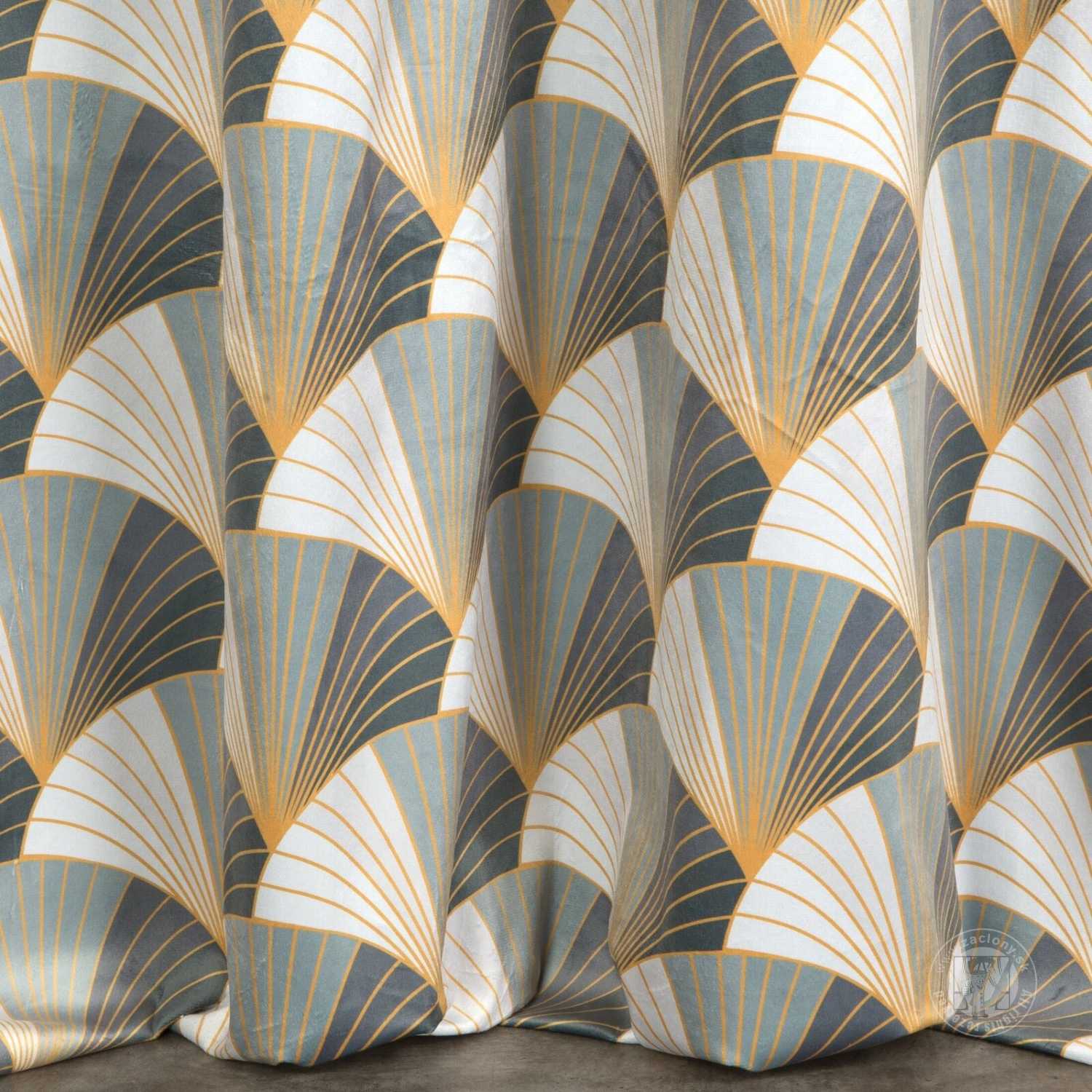 Záves GINA na krúžkoch 140x250 cm biely/sivý