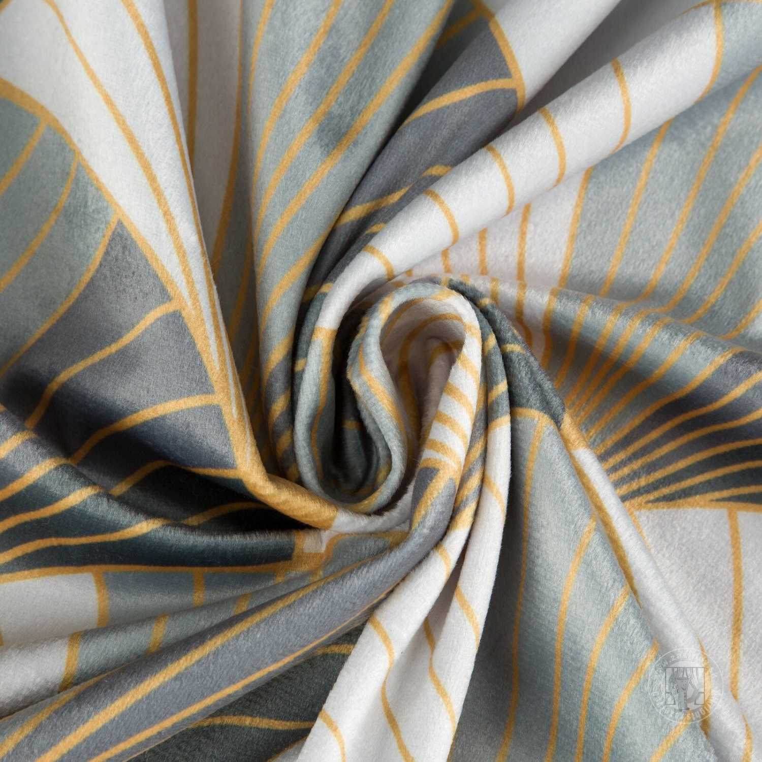 Záves GINA na krúžkoch 140x250 cm biely/sivý