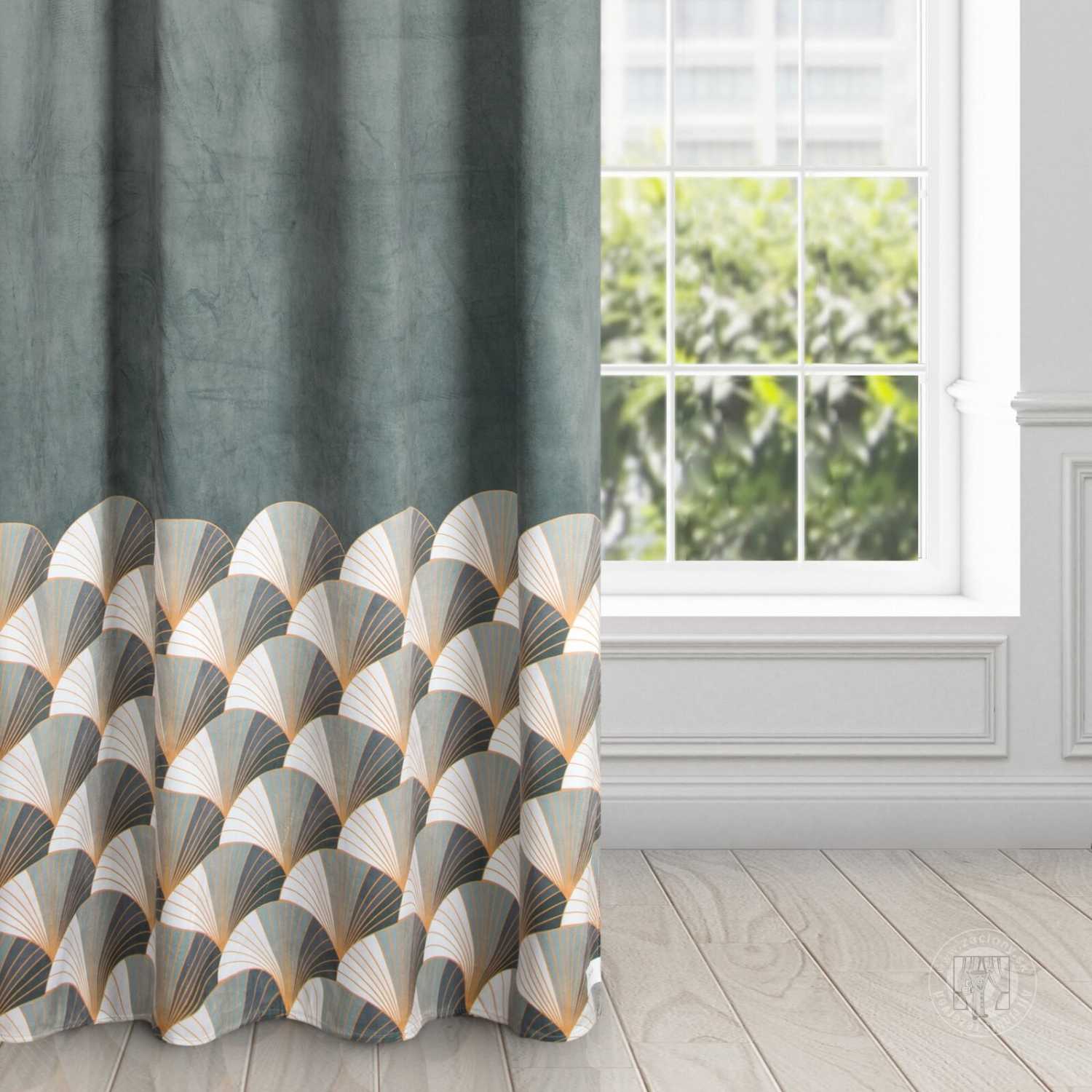 Záves GINA na krúžkoch 140x250 cm oceľový/svetlosivý