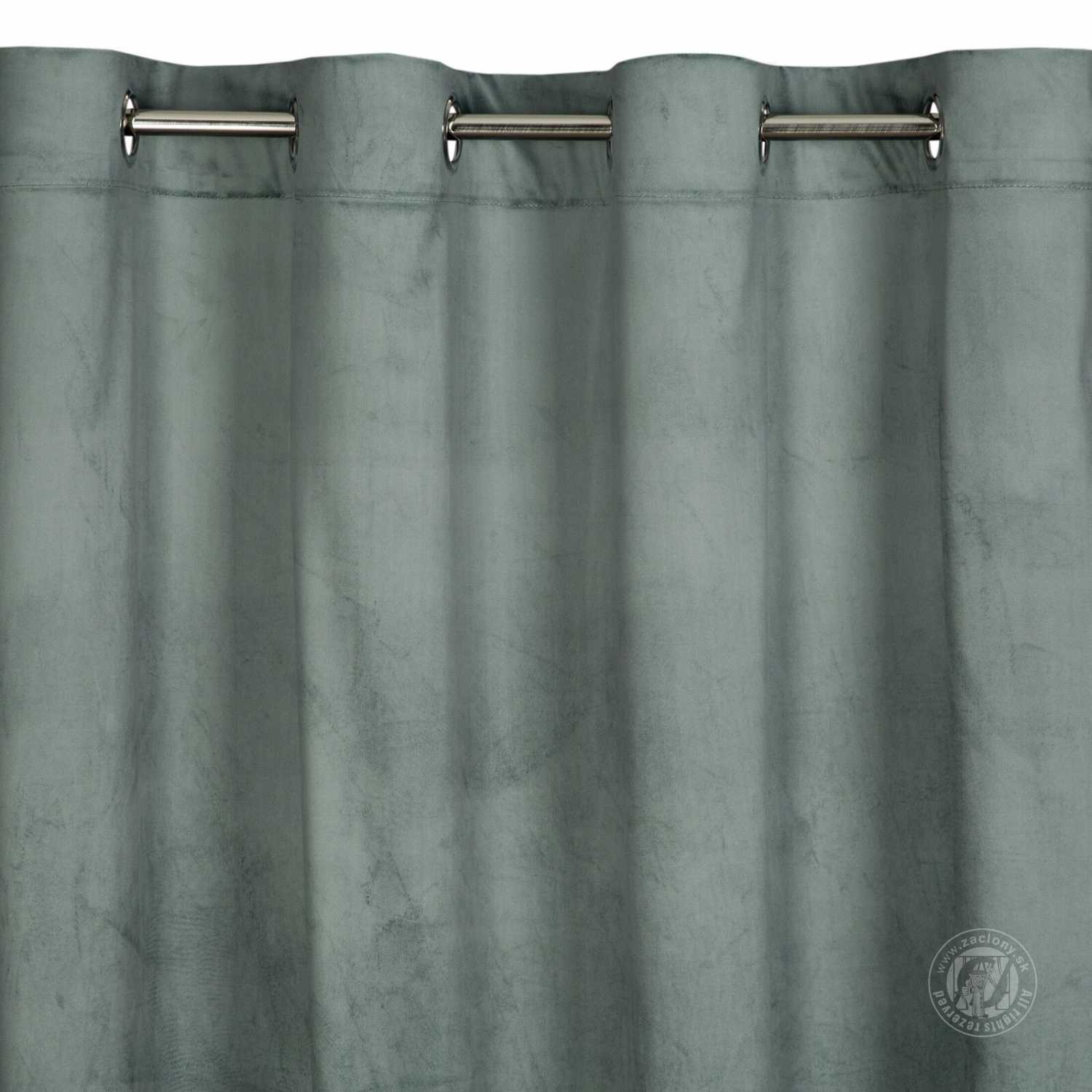 Záves GINA na krúžkoch 140x250 cm oceľový/svetlosivý