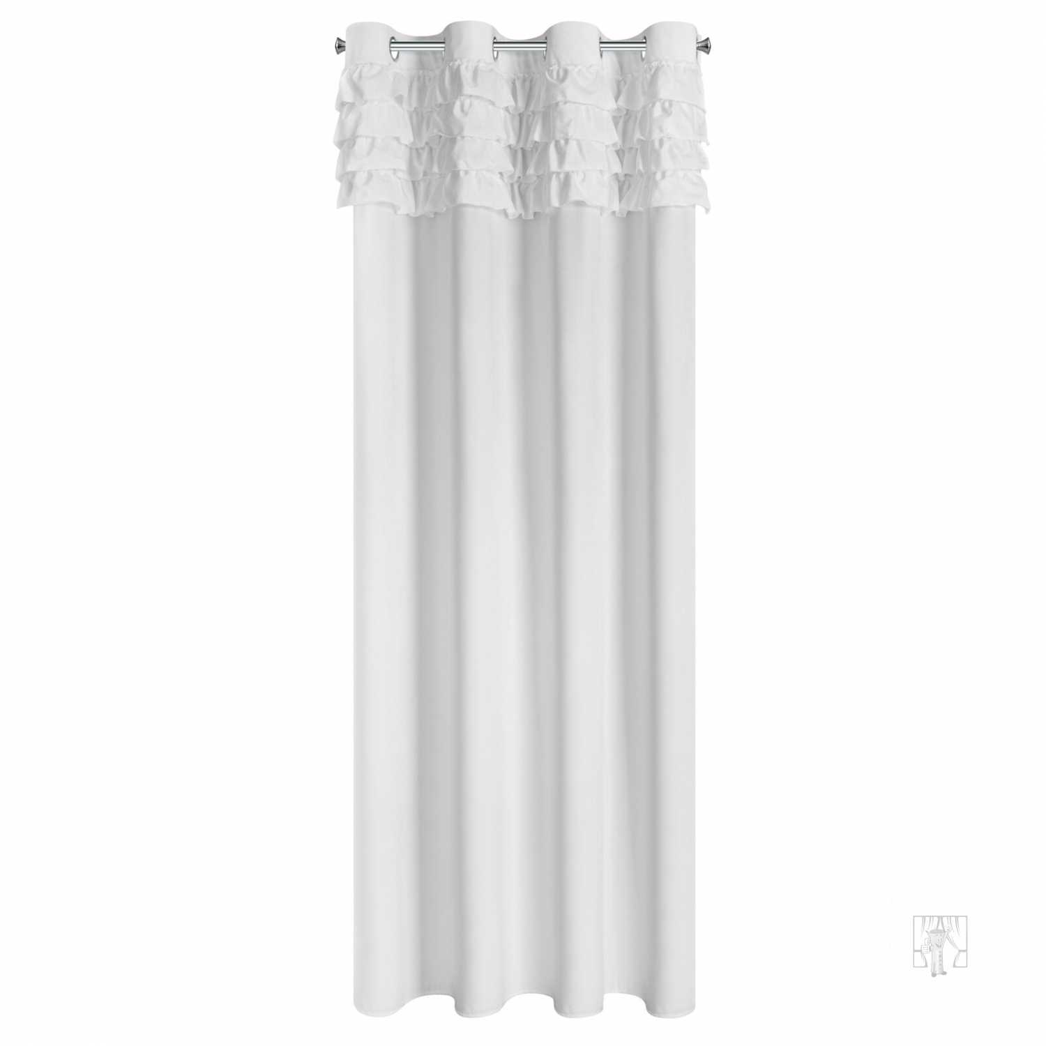 Záves ERIN na krúžkoch 140x250 cm biely