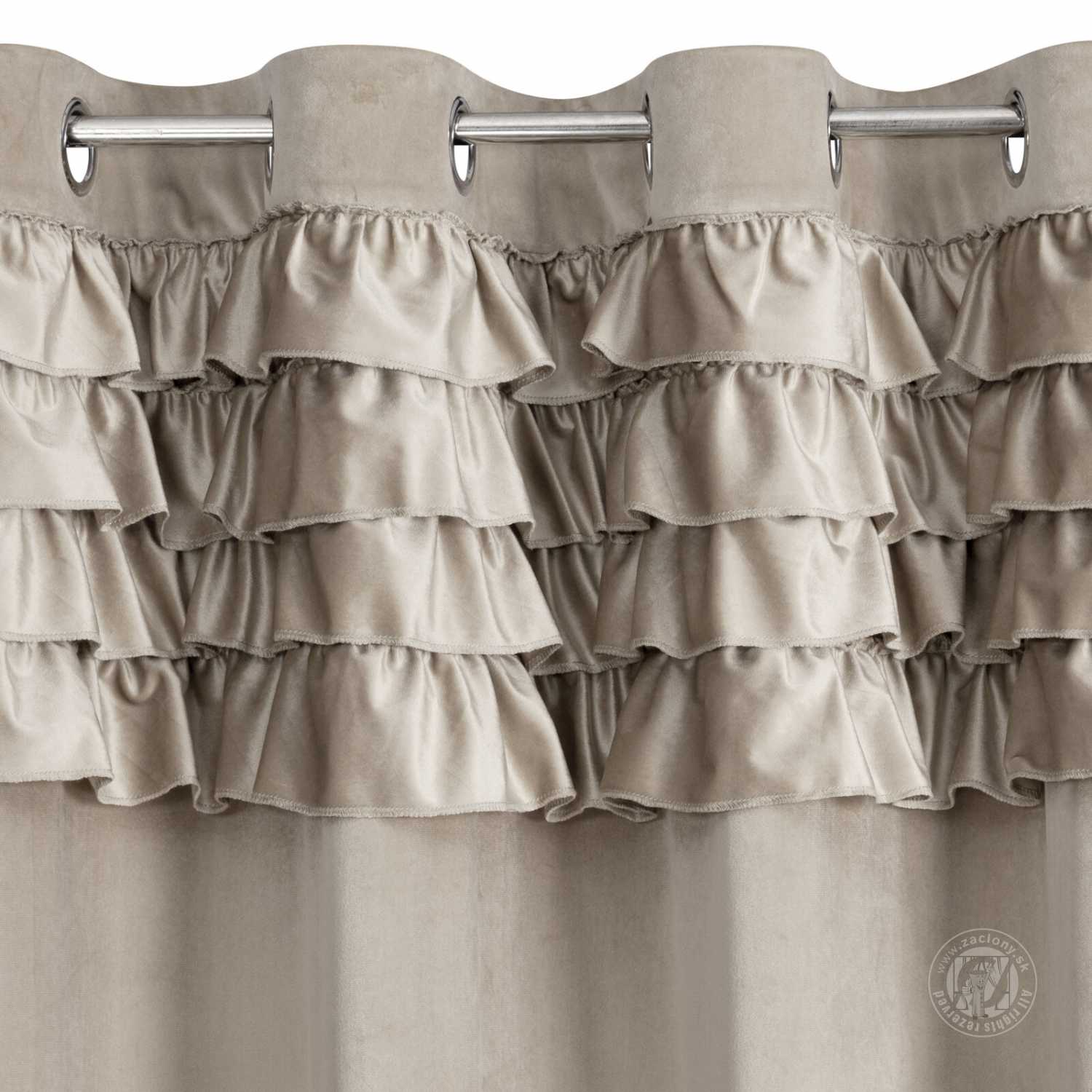 Záves ERIN na krúžkoch 140x250 cm béžový