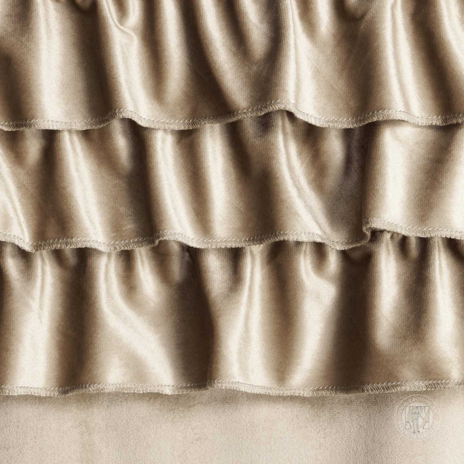 Záves ERIN na krúžkoch 140x250 cm tmavobéžový