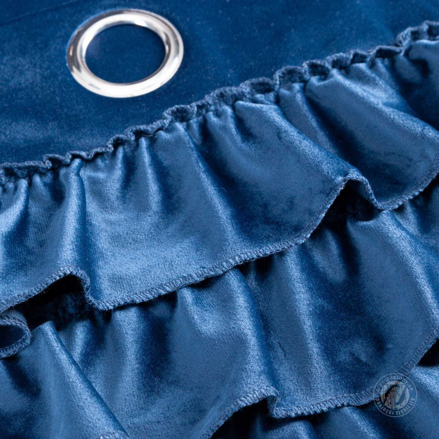 Záves ERIN na krúžkoch 140x250 cm modrý