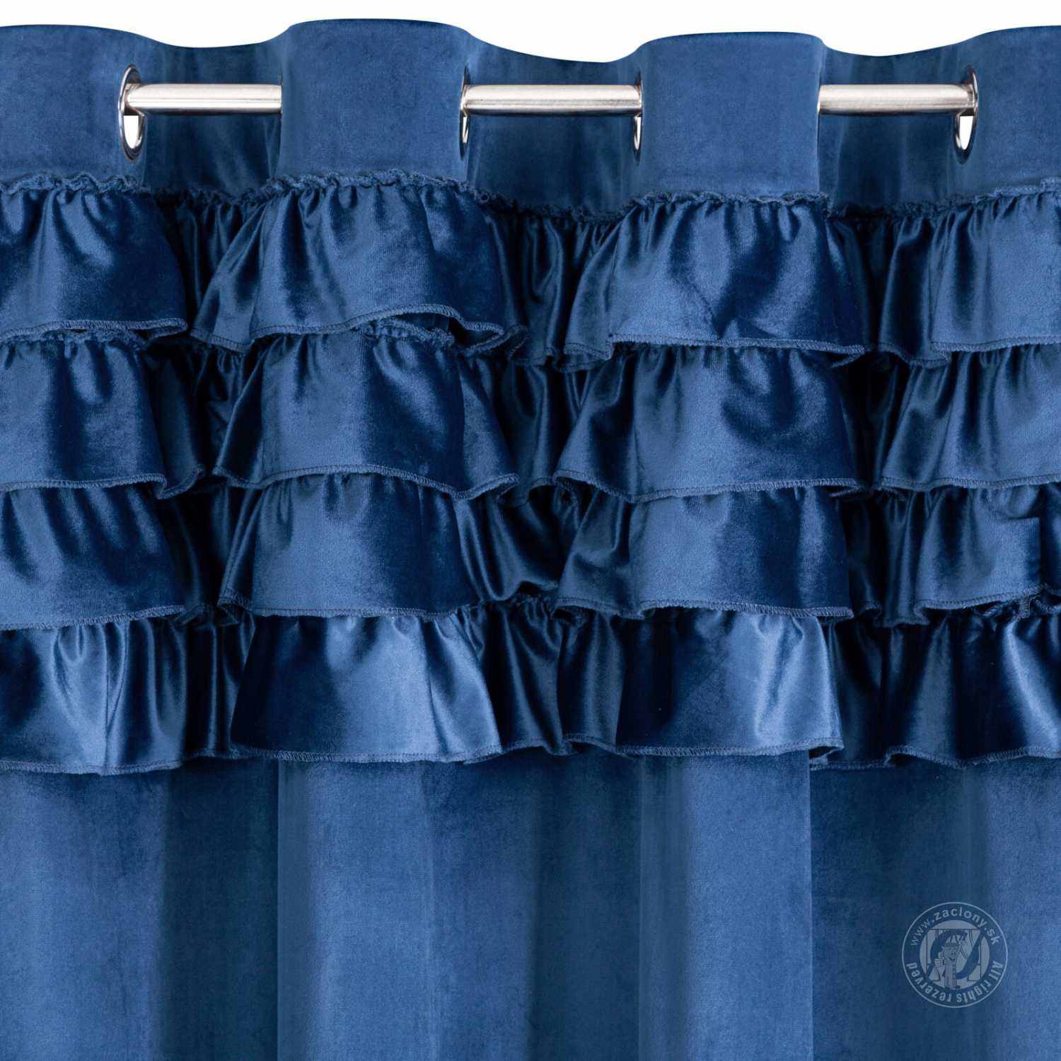 Záves ERIN na krúžkoch 140x250 cm modrý