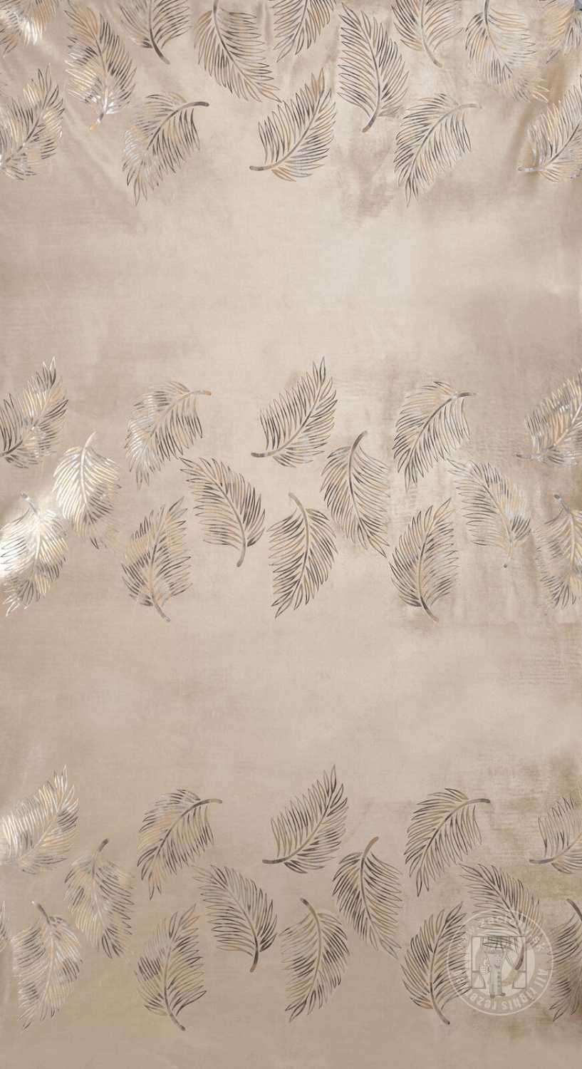 Záves IDALIA na krúžkoch 140x250 cm béžový/zlatý