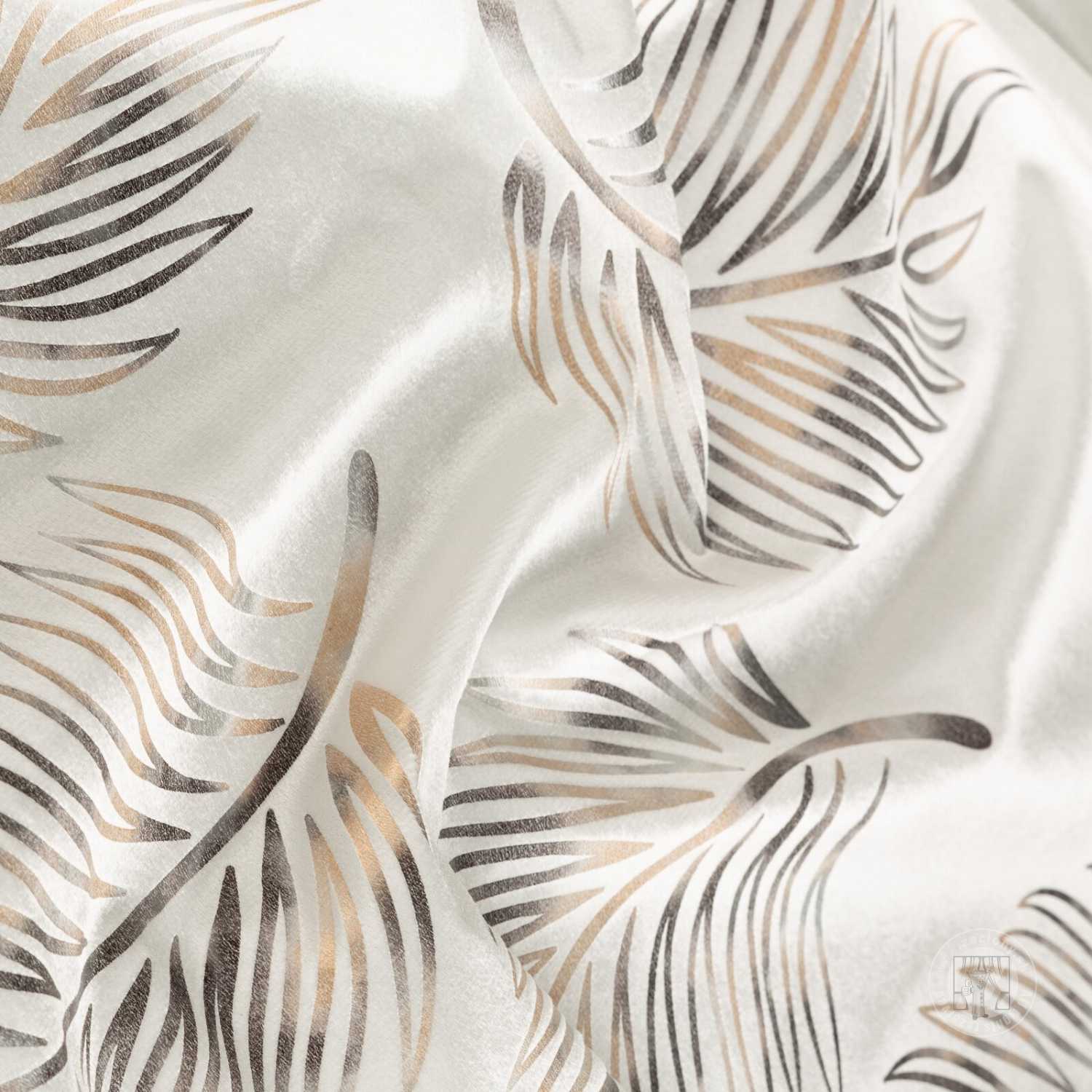 Záves IDALIA na krúžkoch 140x250 cm krémový/zlatý