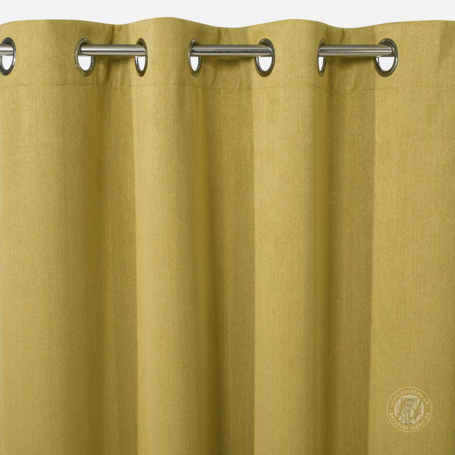 Záves ROSSIE na krúžkoch 140x250 cm horčicový