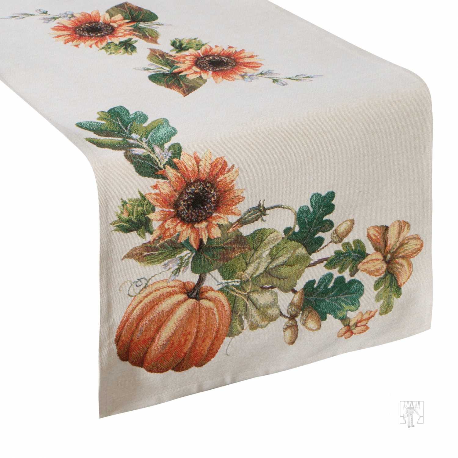 Gobelínový obrus 40x100cm s tekvicami a slnečnicami