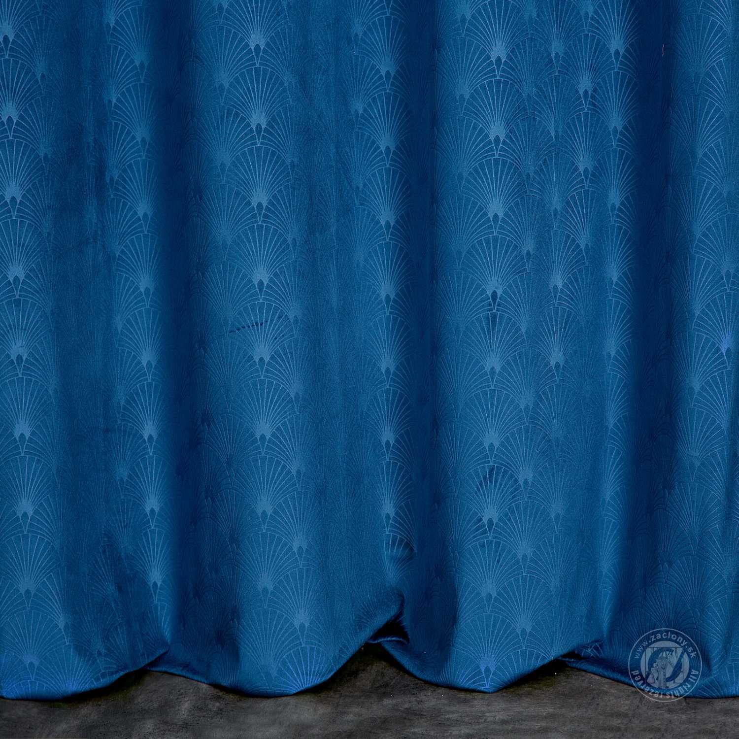 Záves JULIA na krúžkoch 140x250 cm modrý