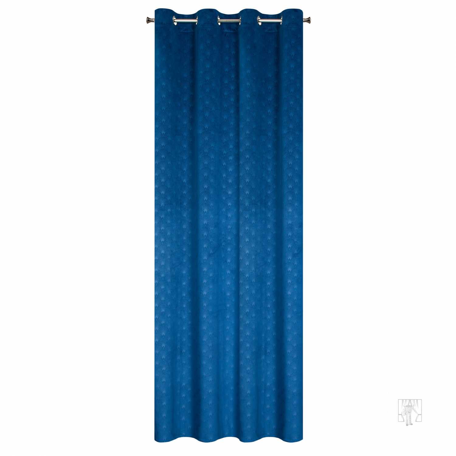 Záves JULIA na krúžkoch 140x250 cm modrý