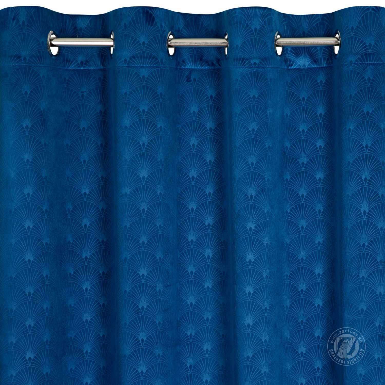 Záves JULIA na krúžkoch 140x250 cm modrý