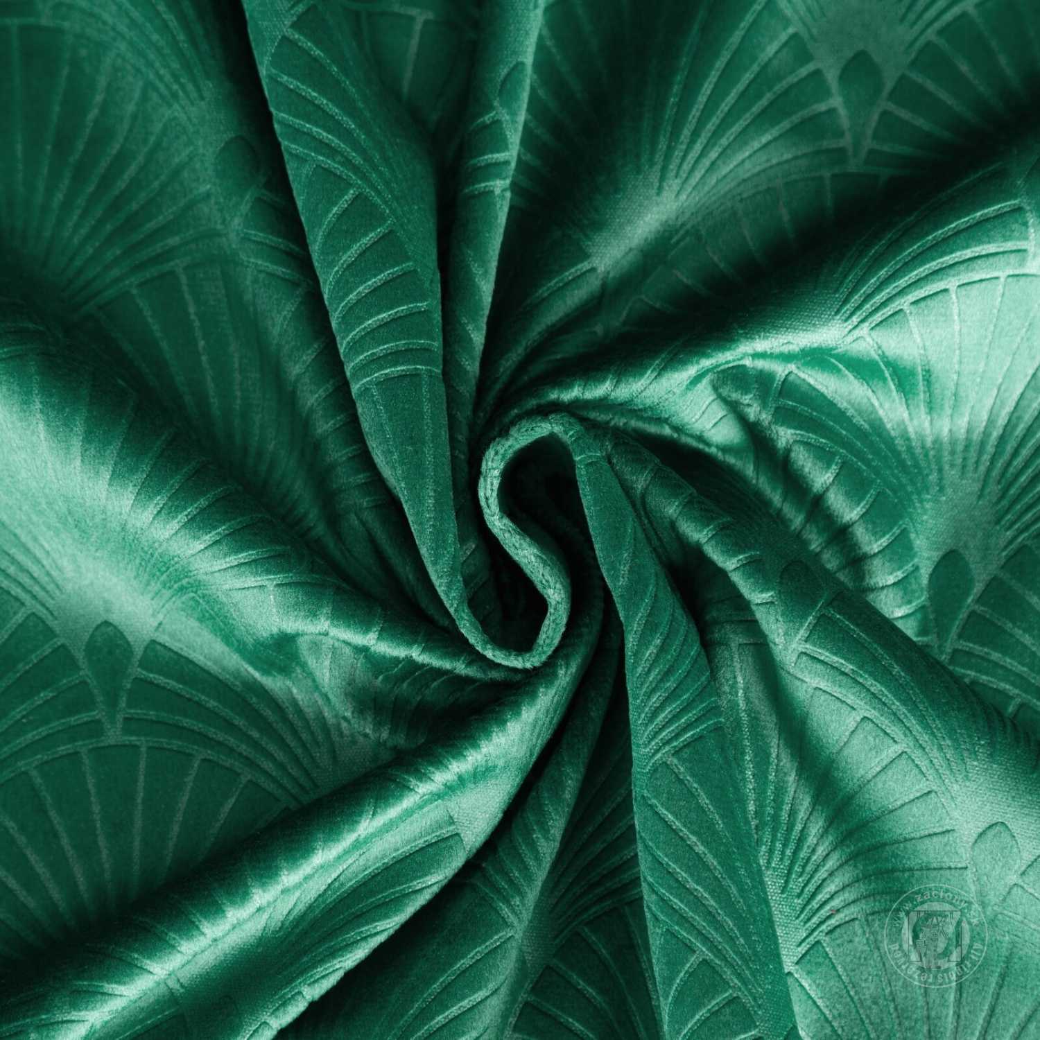 Záves JULIA na krúžkoch 140x250 cm zelený