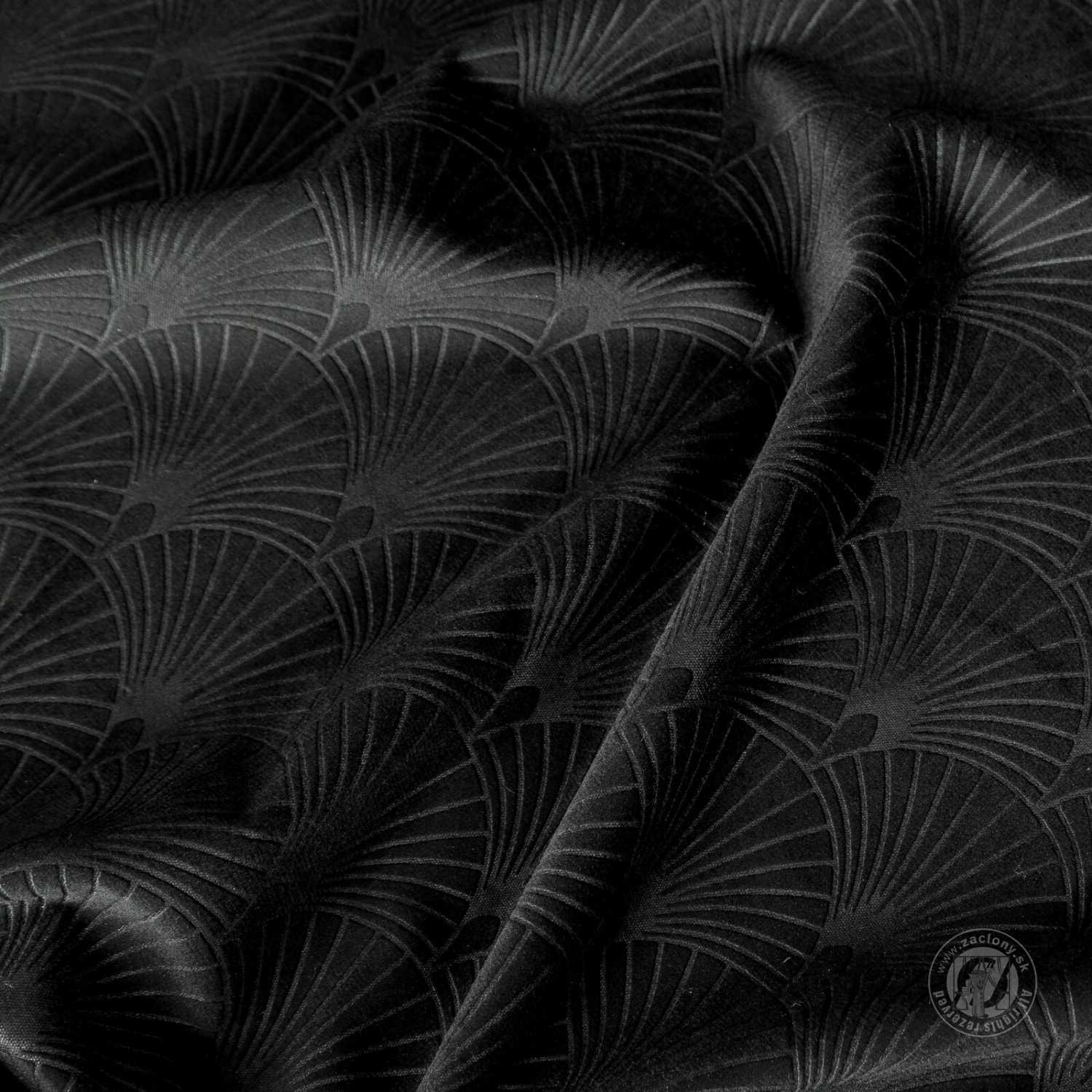 Záves JULIA na krúžkoch 140x250 cm čierny