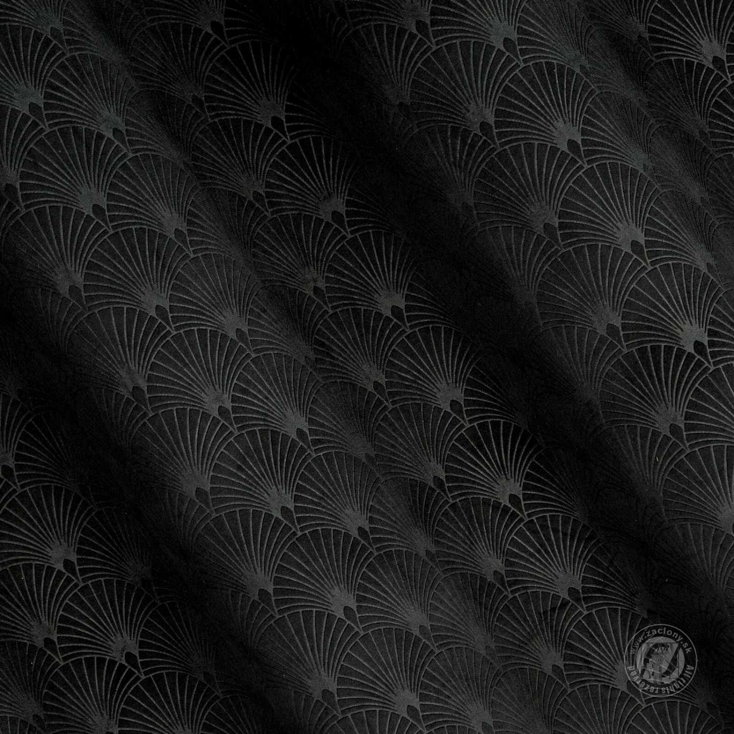 Záves JULIA na krúžkoch 140x250 cm čierny