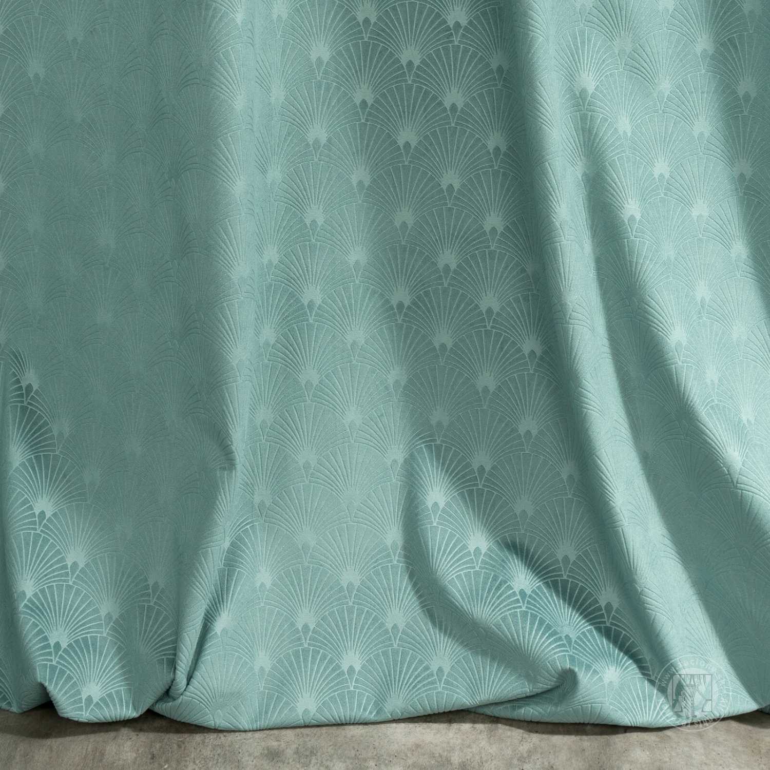 Záves JULIA na krúžkoch 140x250 cm tyrkysový