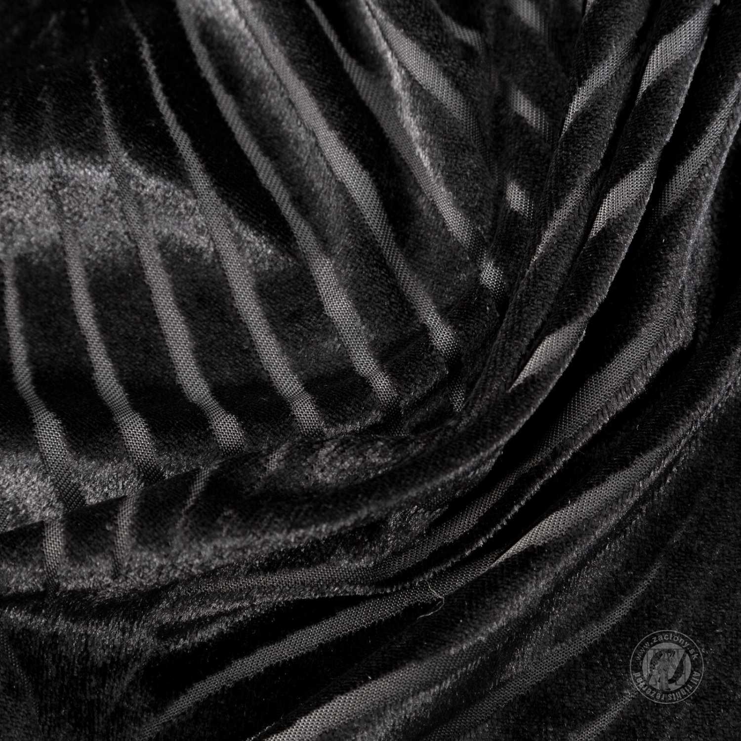 Záves LUSSI na krúžkoch 140x250 cm čierny