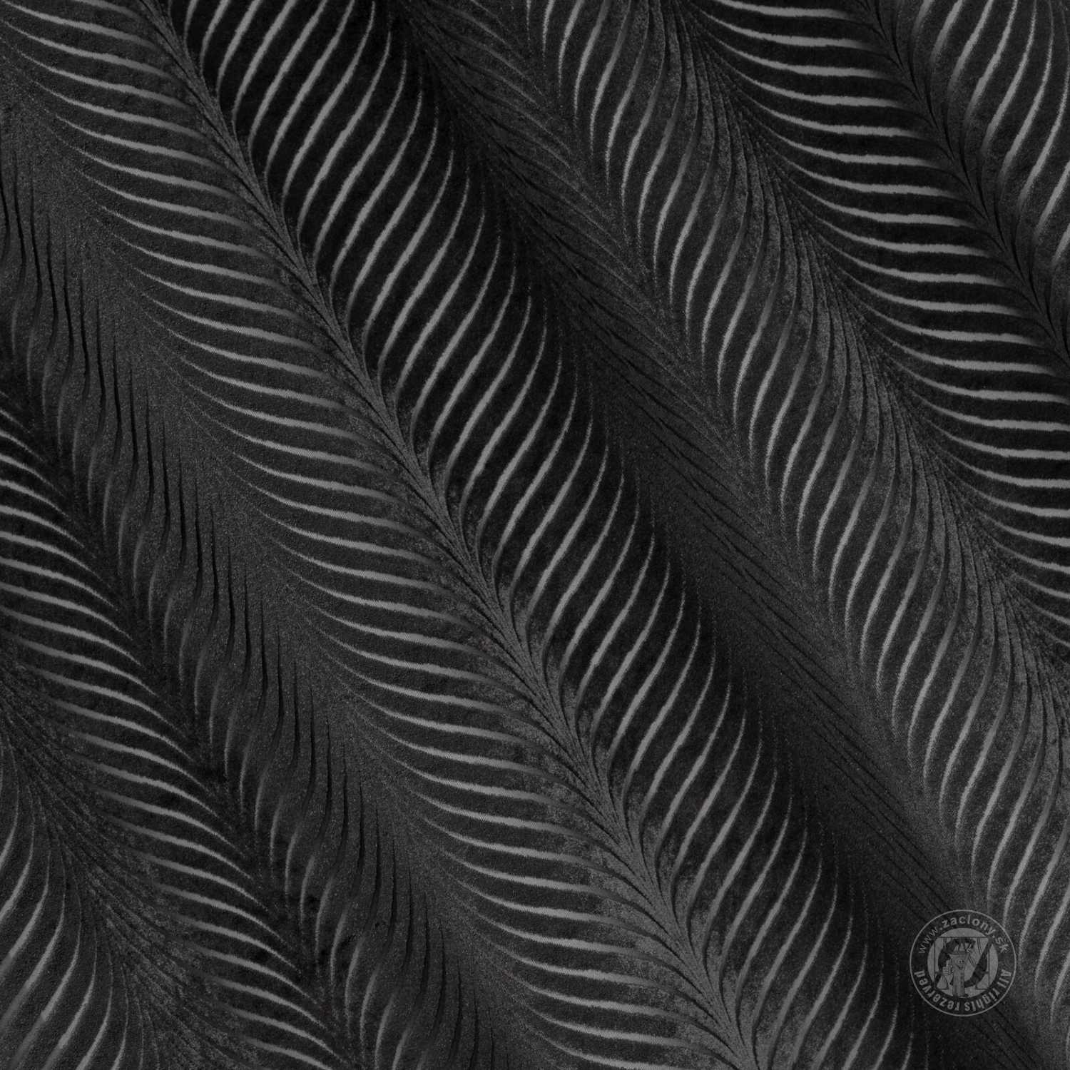 Záves LUSSI na krúžkoch 140x250 cm čierny