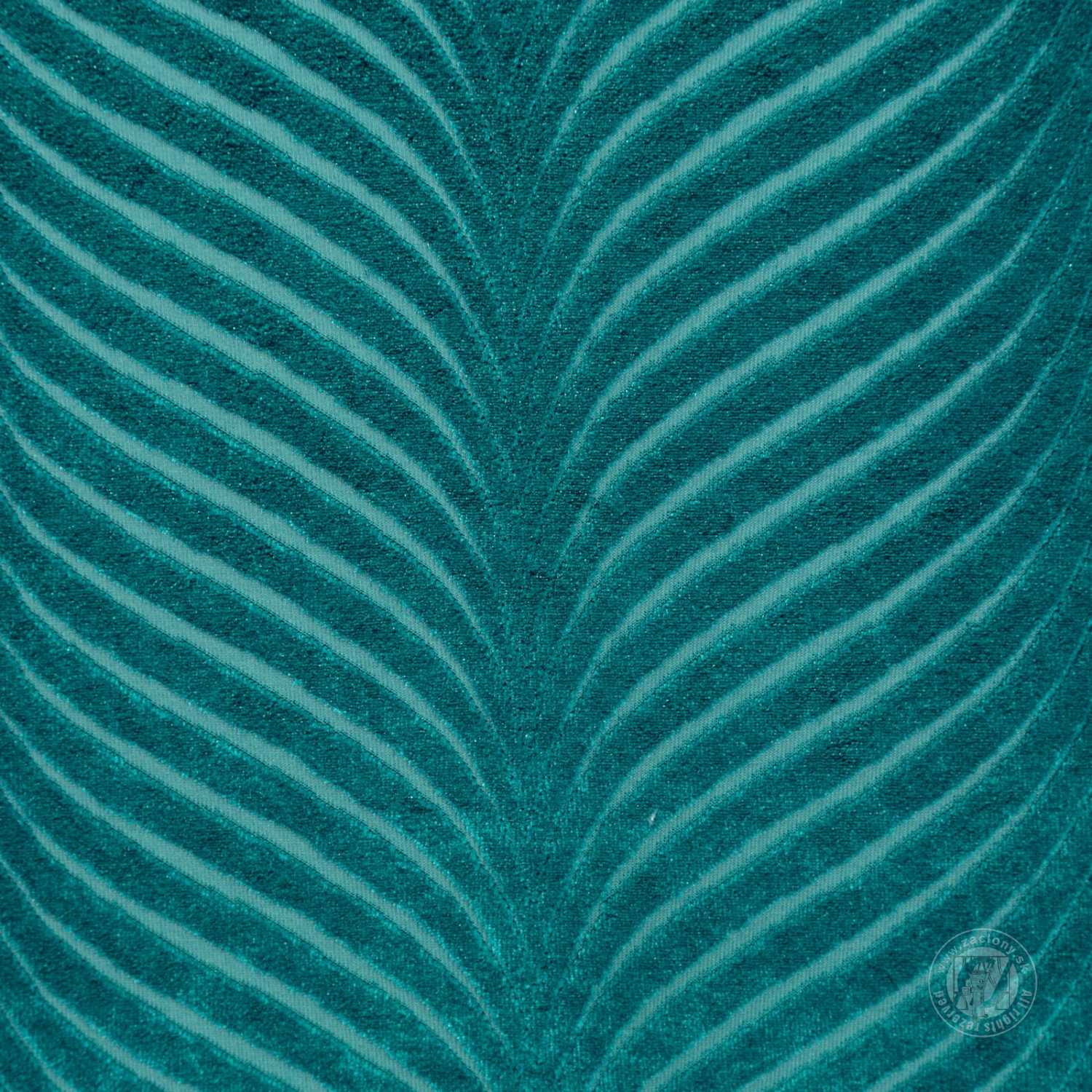 Záves LUSSI na krúžkoch 140x250 cm tmavotyrkysový