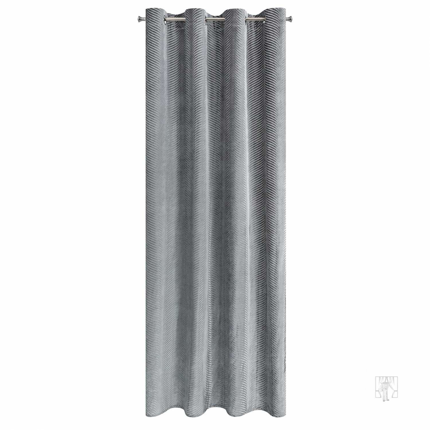 Záves LUSSI na krúžkoch 140x250 cm oceľový
