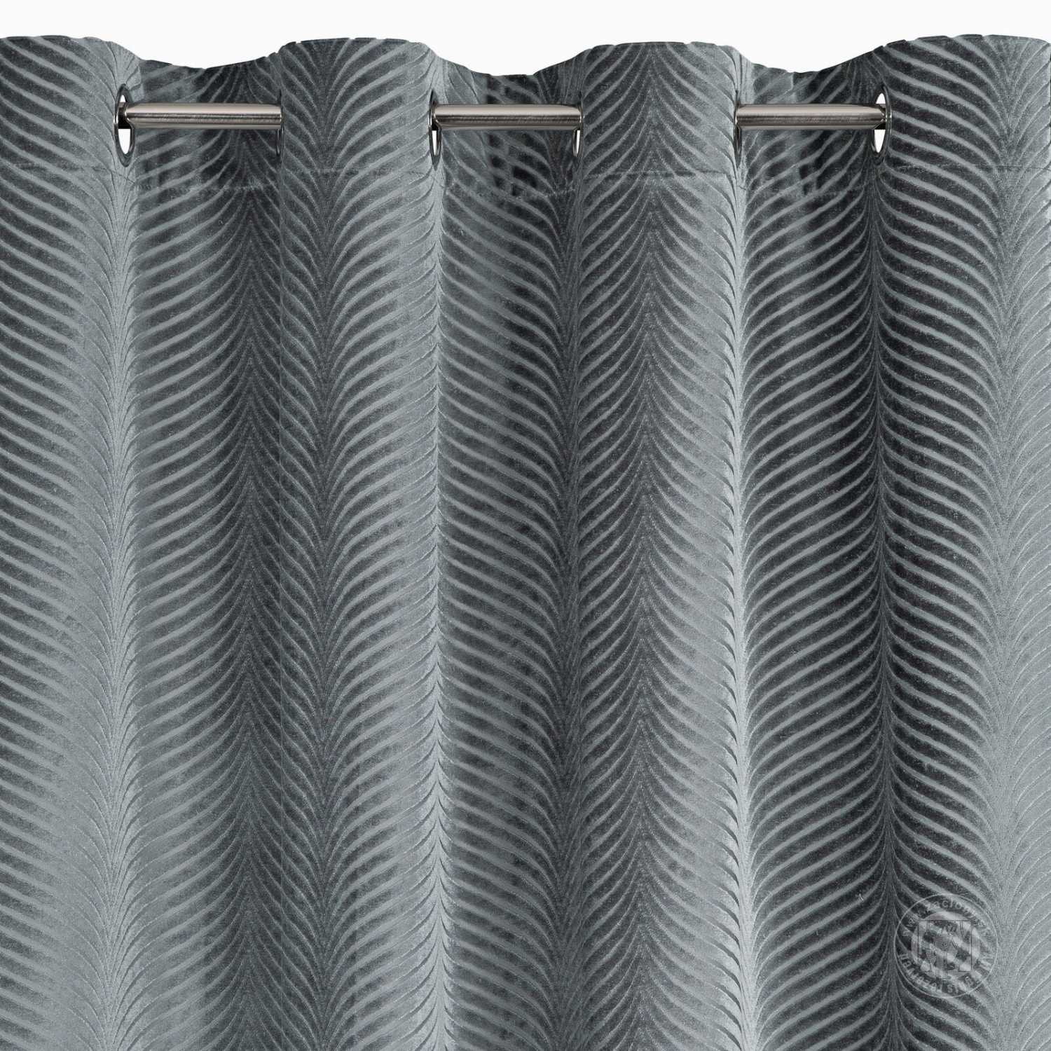 Záves LUSSI na krúžkoch 140x250 cm oceľový