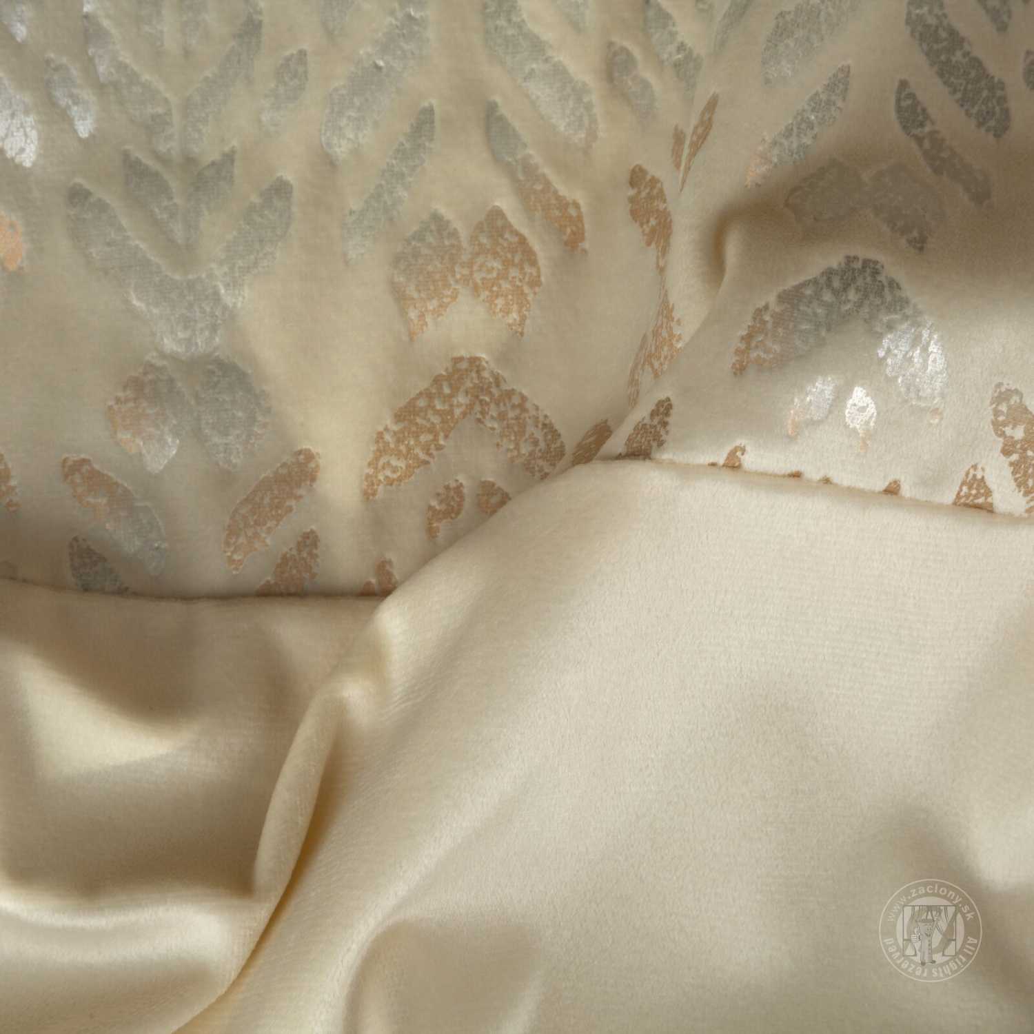 Záves LIZA na krúžkoch 140x250 cm krémový/zlatý