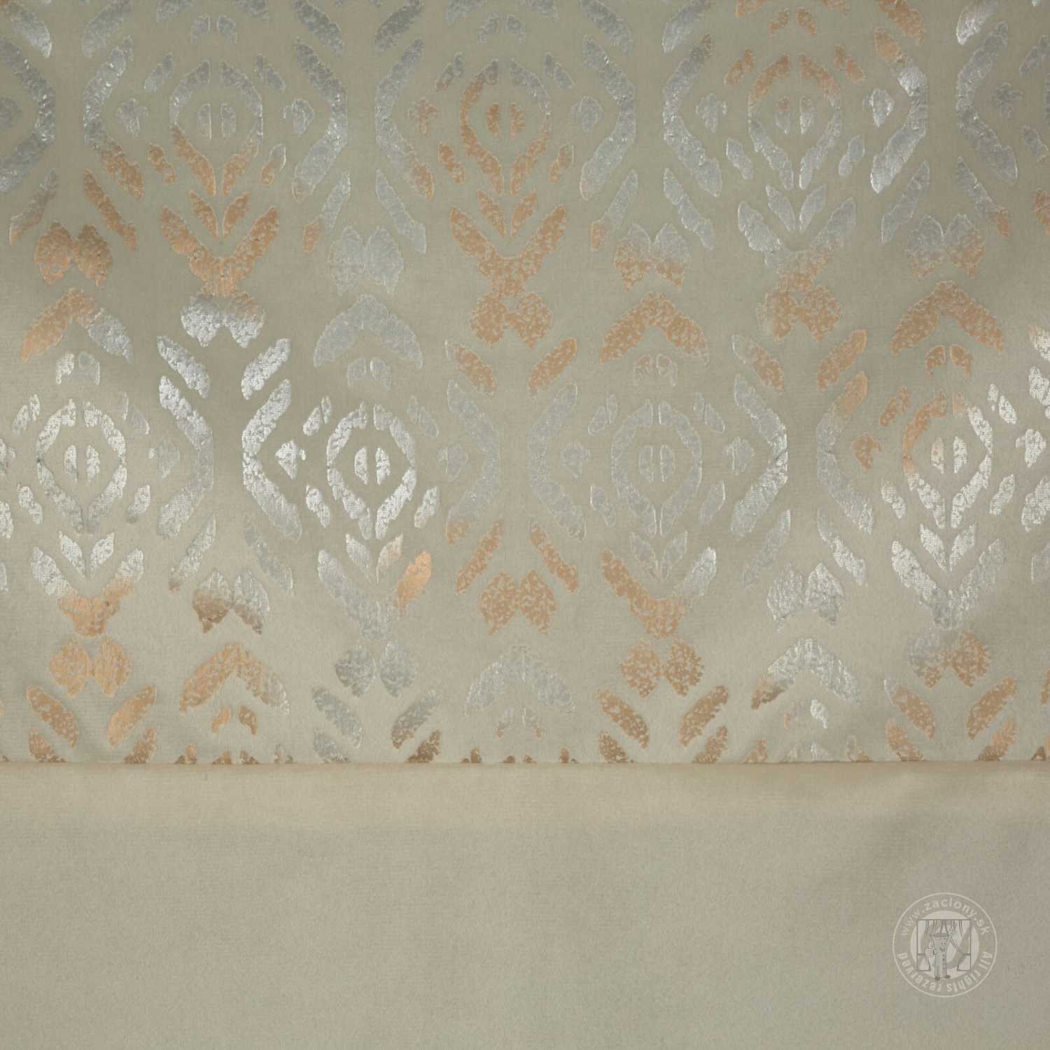 Záves LIZA na krúžkoch 140x250 cm krémový/zlatý