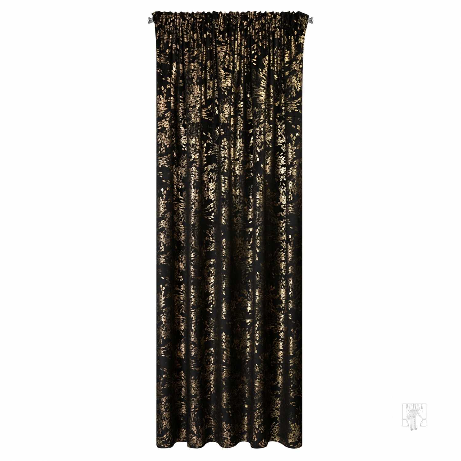 Záves FELIS na páske 140x270 cm čierny