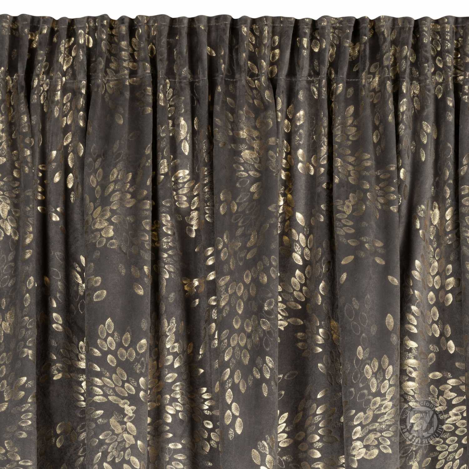 Záves FELIS na páske 140x270 cm grafitový