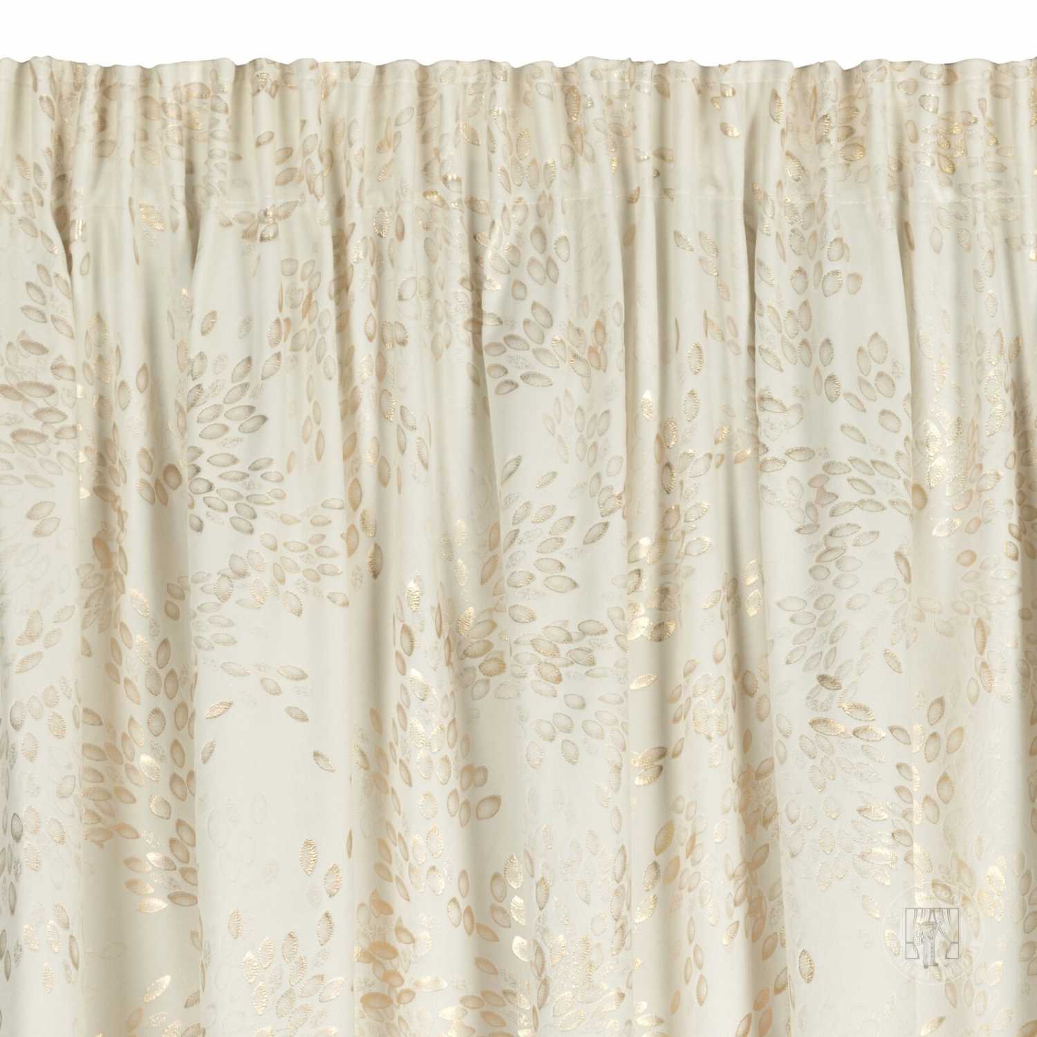 Záves FELIS na páske 140x270 cm krémový