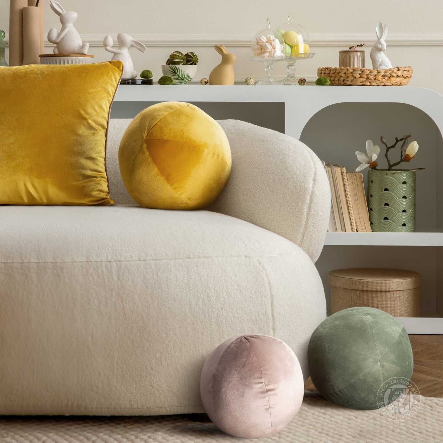 Vankúš guľa GAJA4 ∅ 24 cm rôzne farby