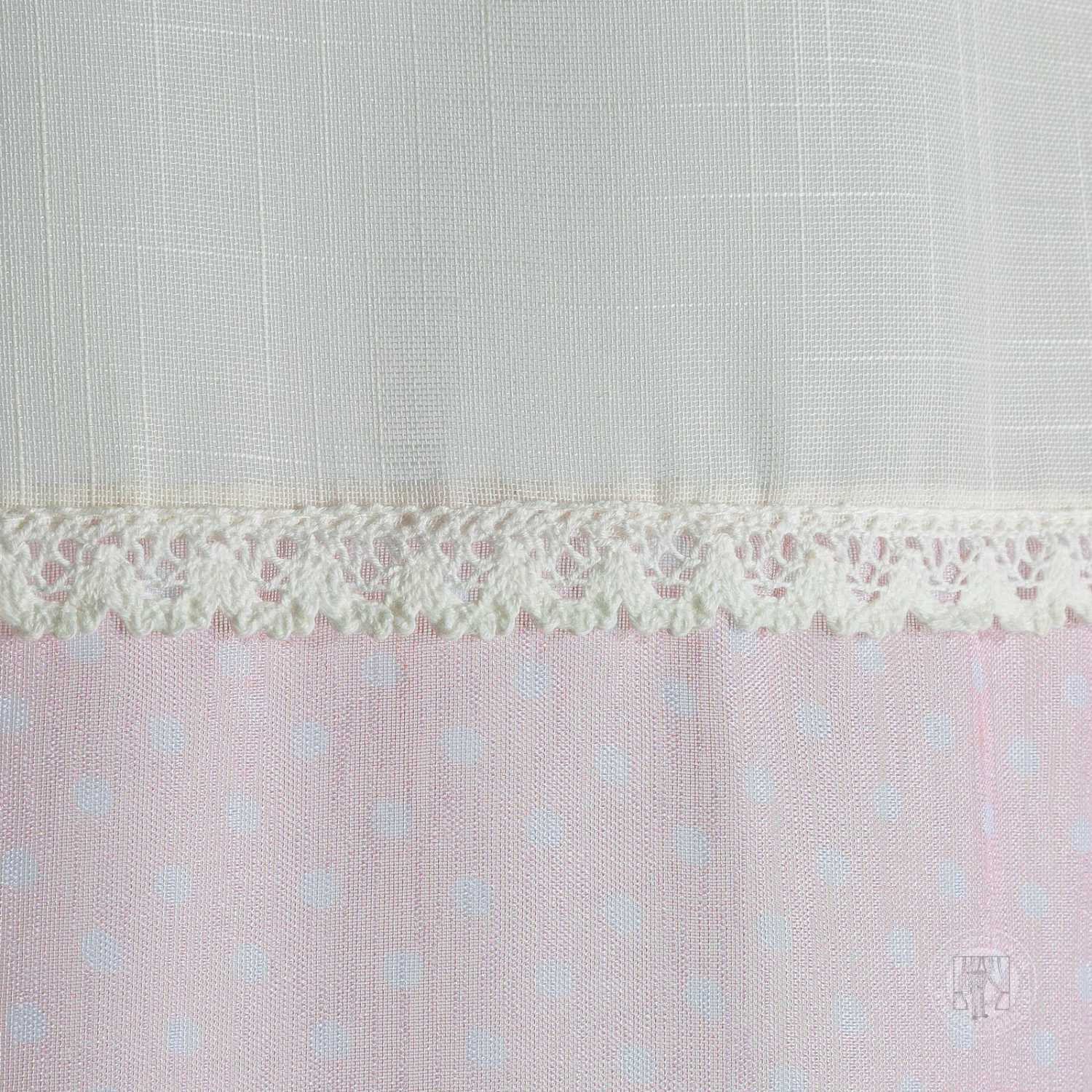 Záves FLAMINGO na krúžkoch 140x250 cm ružový/biely