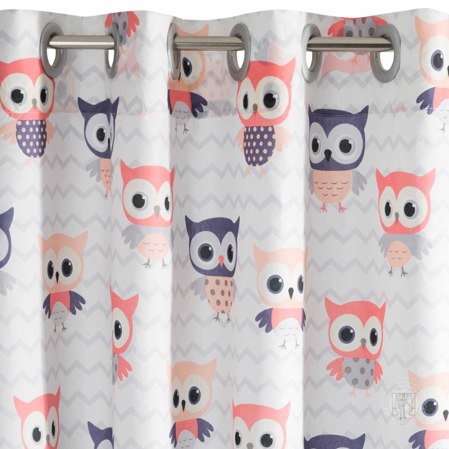 Záves MERRY na krúžkoch 140x250 cm biely/farebný