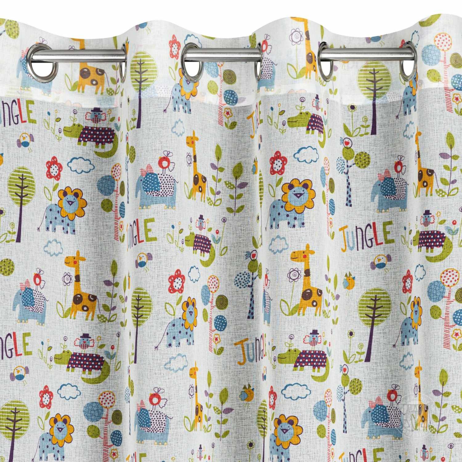 Záves BILLY na krúžkoch 140x250 cm biely/farebný