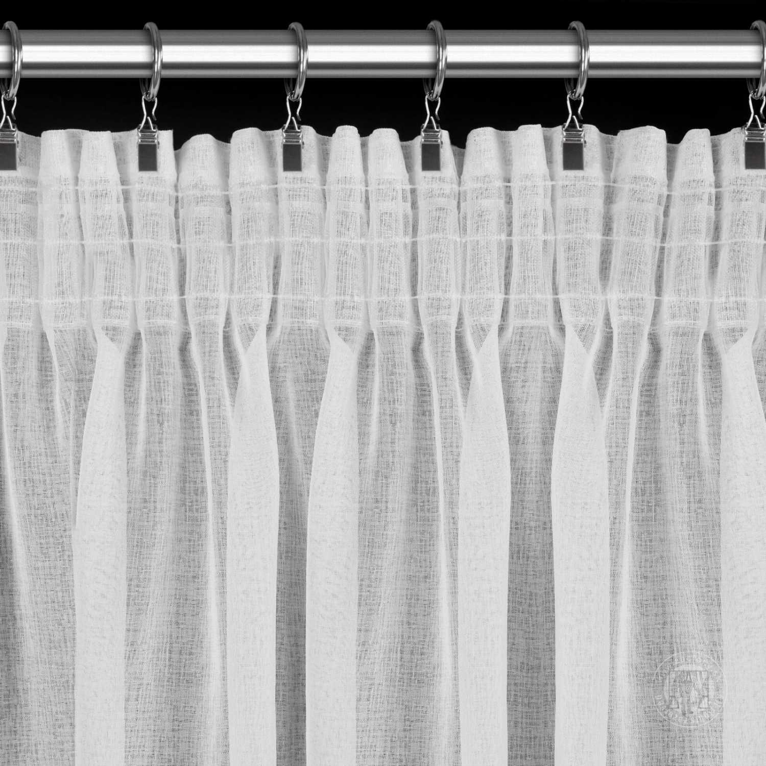 Záclona SUZAN na páske 140x270 cm biela, set