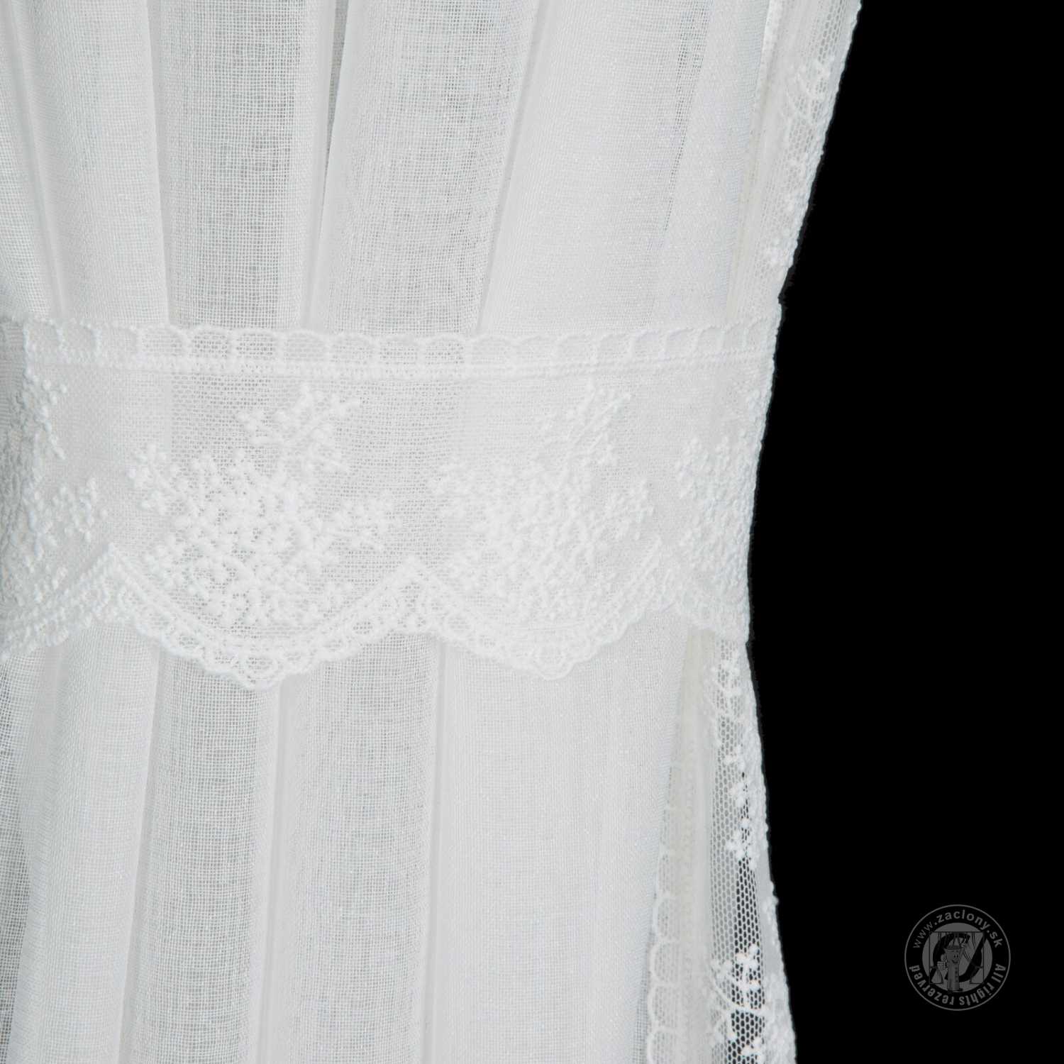 Záclona SUZAN na páske 140x270 cm biela, set