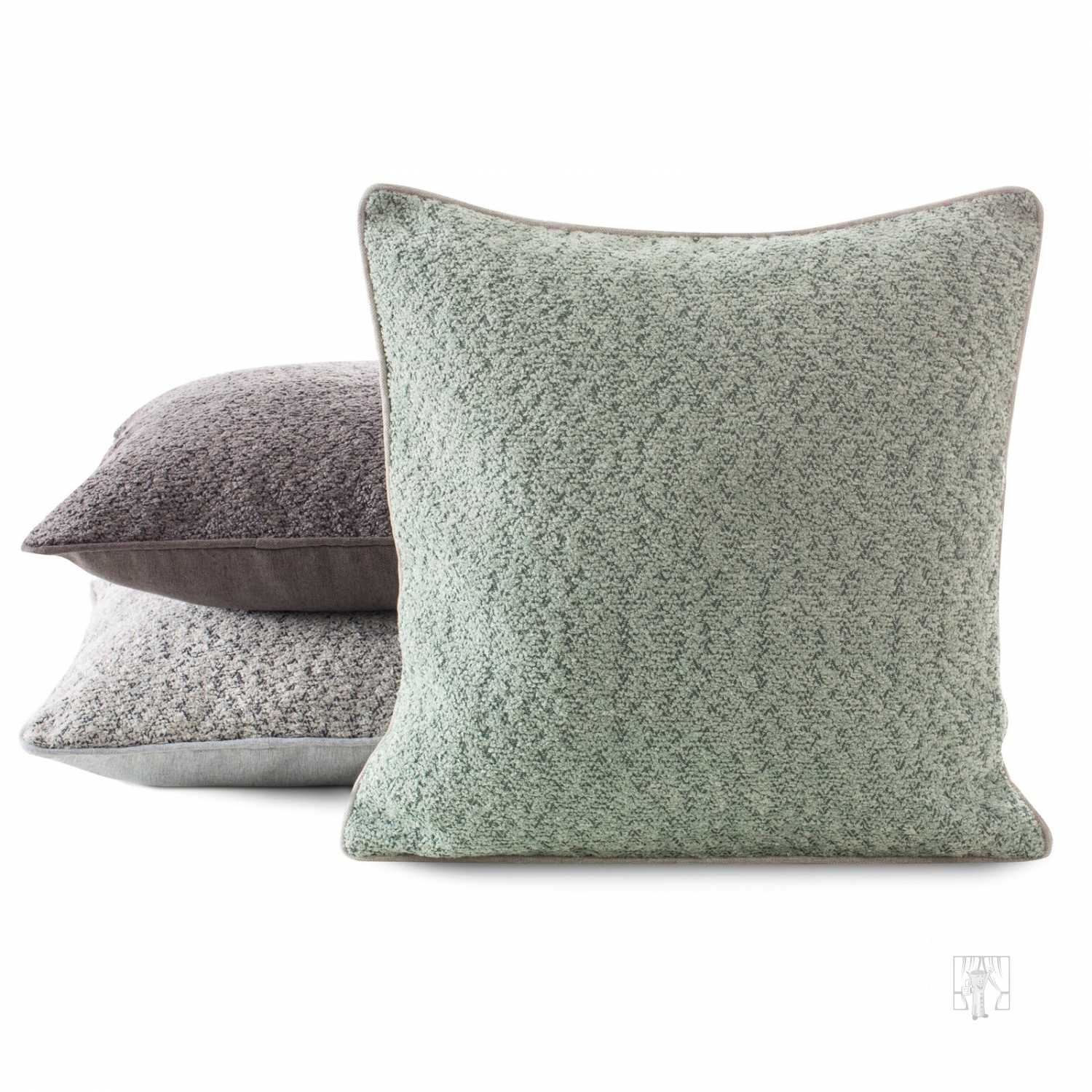 Obliečka na vankúš SZENIL 45x45 strieborná