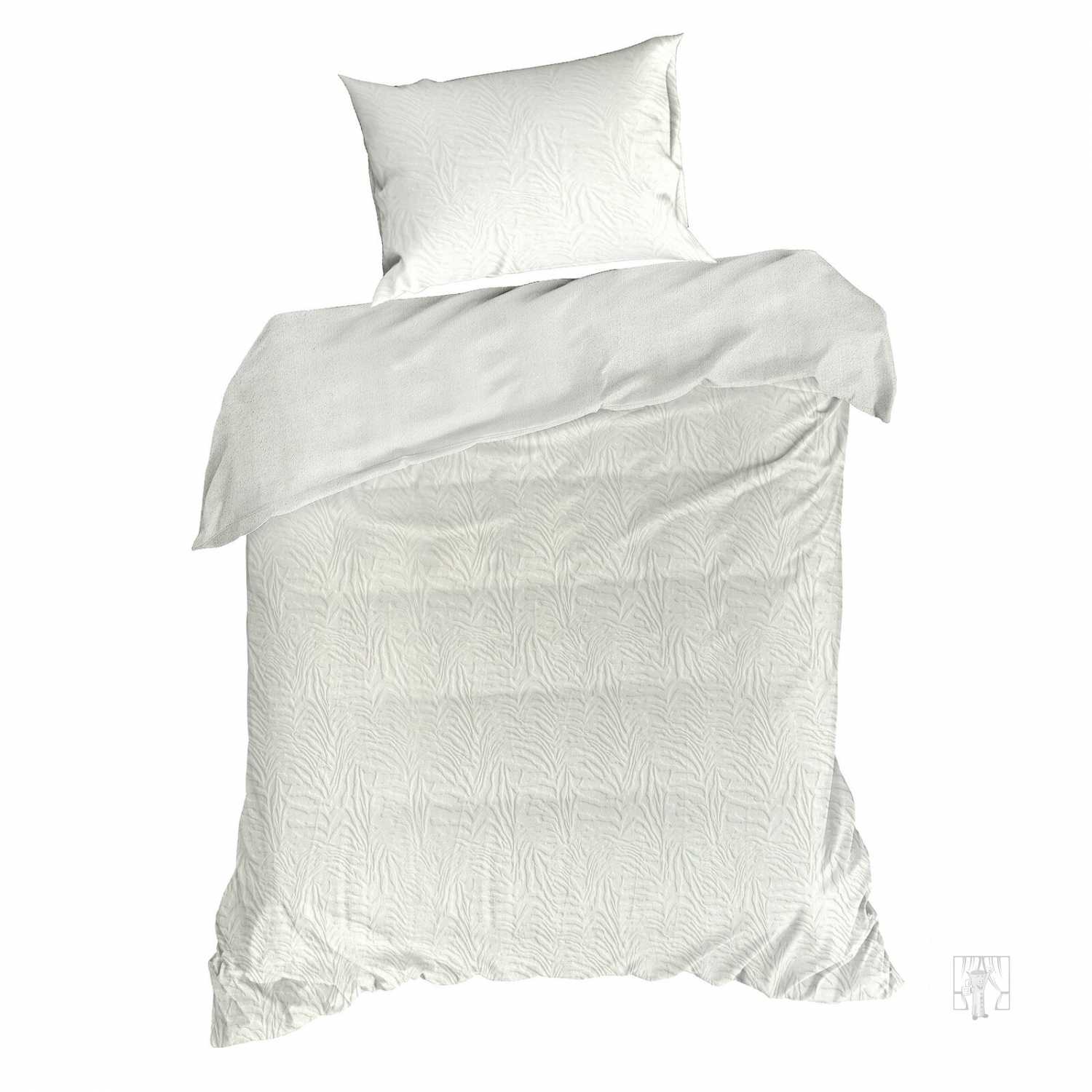 Posteľná bielizeň zamatová FLANO 140x200cm + 70x90cm, krémová